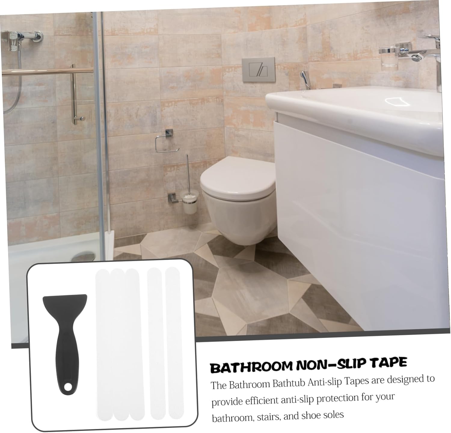 TOPPERFUN Bathtub Stickers Nonslip Strips Easy Remove