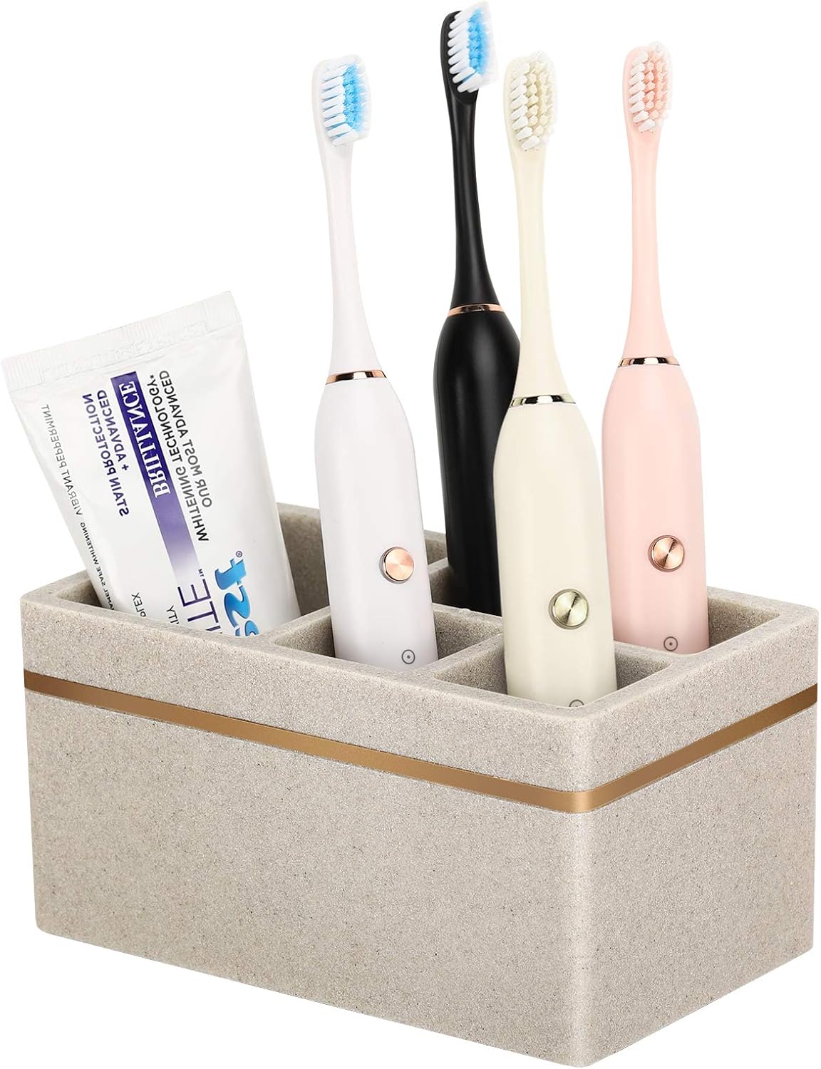 Shinowa Resin Toothbrush Holder with 5 Slots