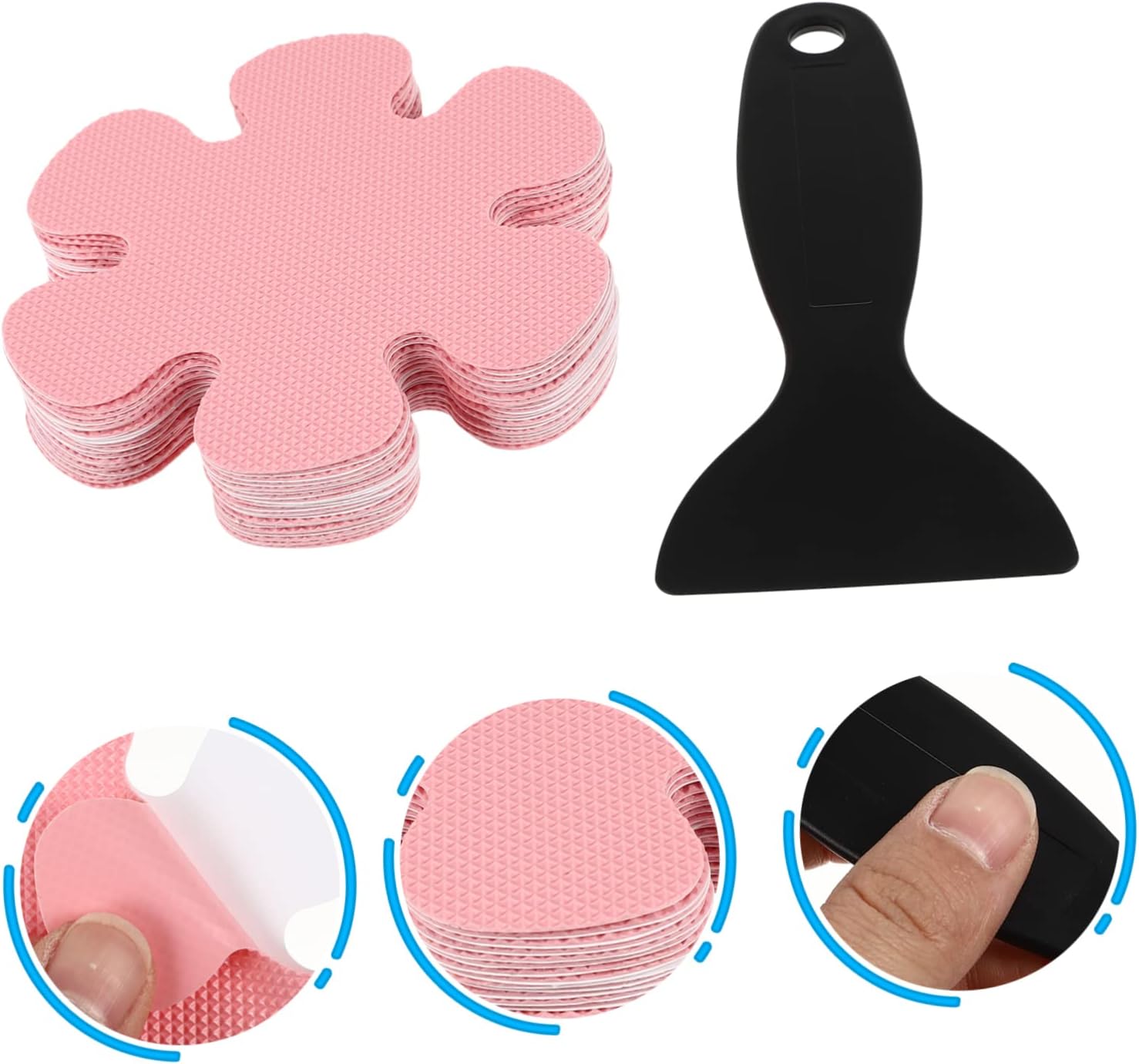 LIFKOME Non-Slip Snowflake Bathtub Stickers Set