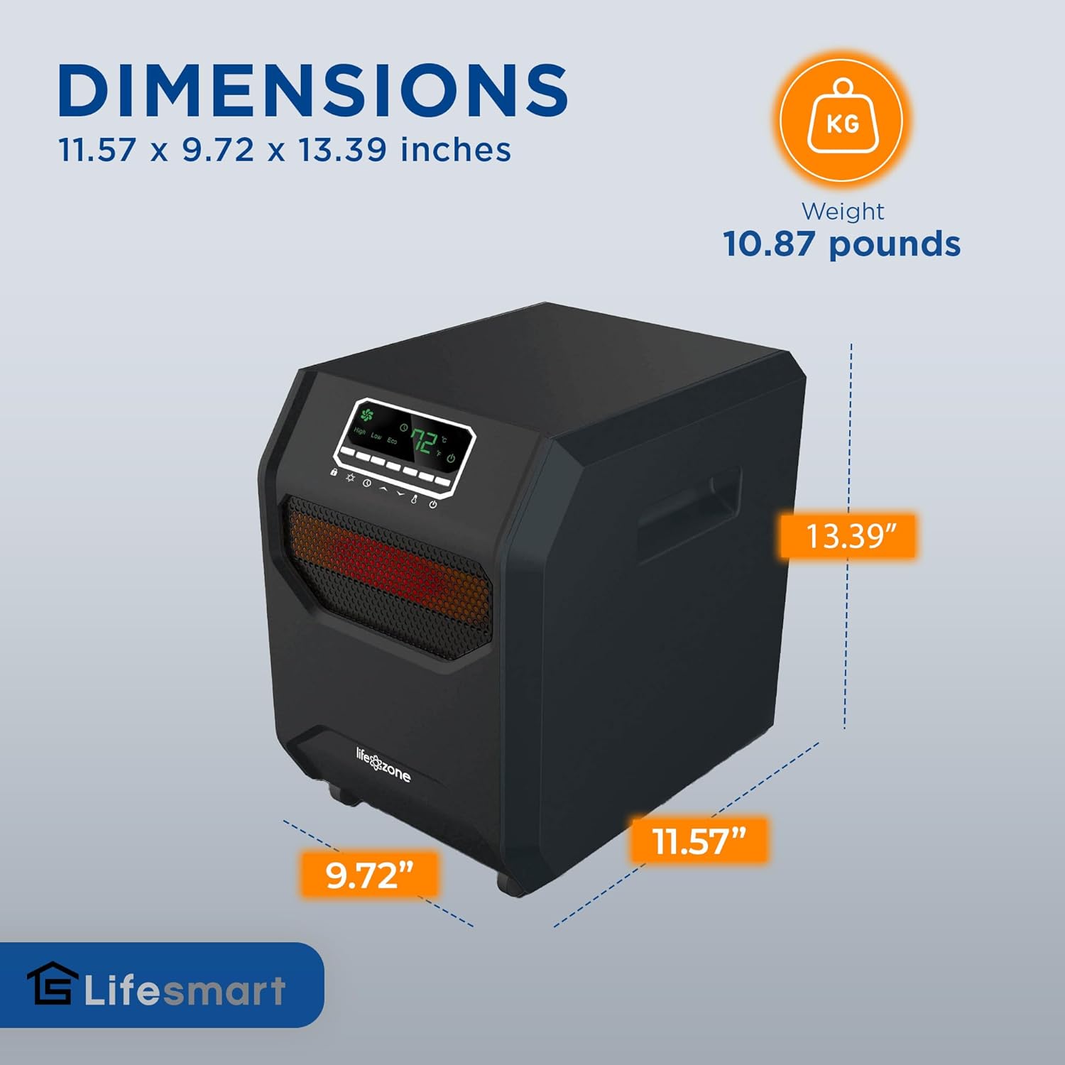 Lifesmart 4-Element Quartz Infrared Heater 2 Pack