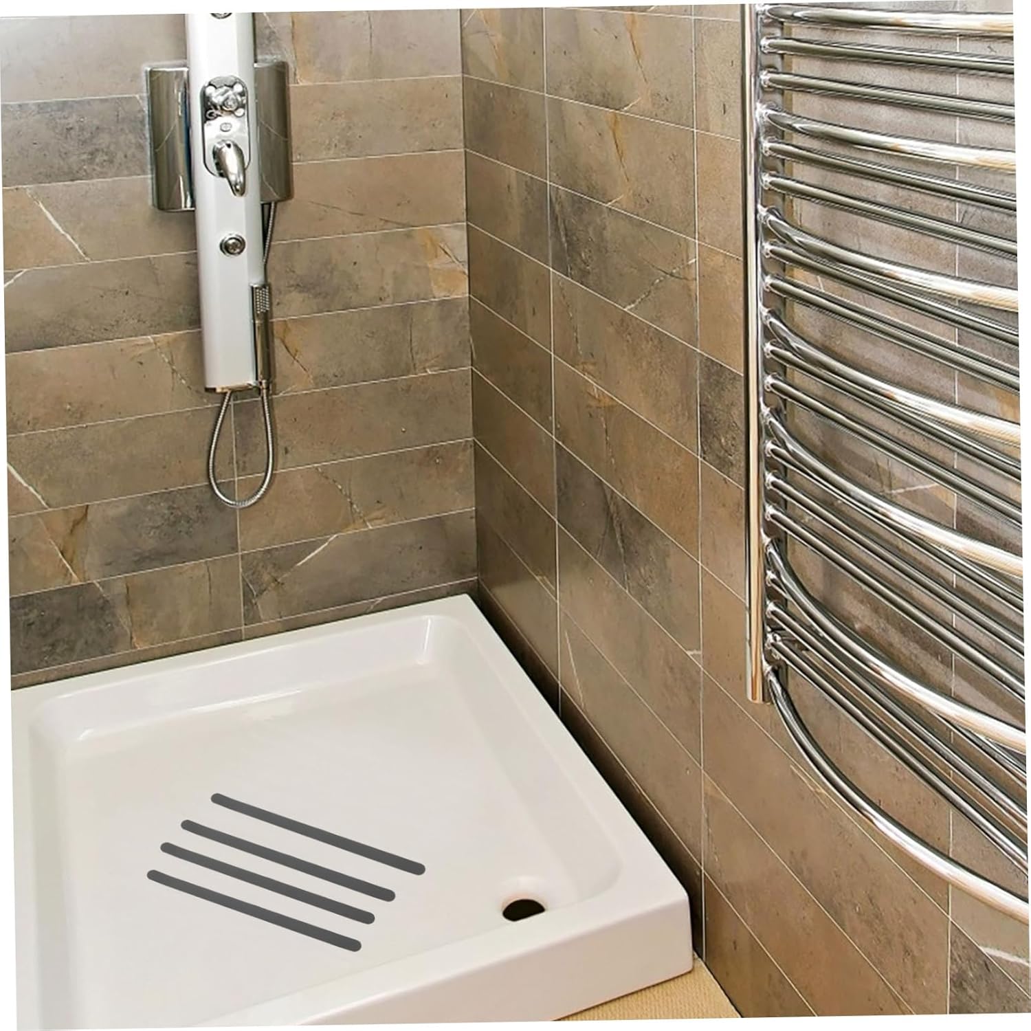 24pcs Transparent Shower Stickers for Bathtub and Stairs Non Slip Safety Strips