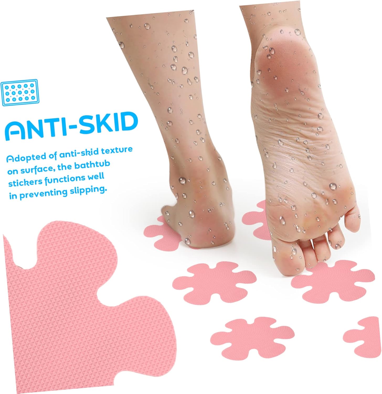LIFKOME Non-Slip Snowflake Bathtub Stickers Set