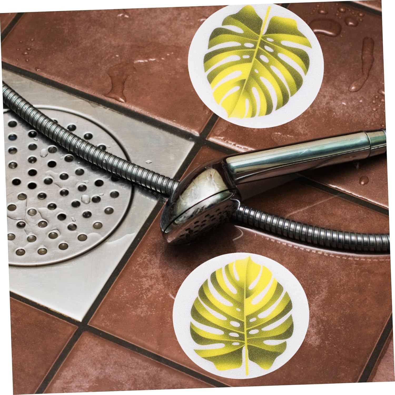 Leaf Slip Stickers for Bathtubs and Showers - Safe and Creative Peva Decals