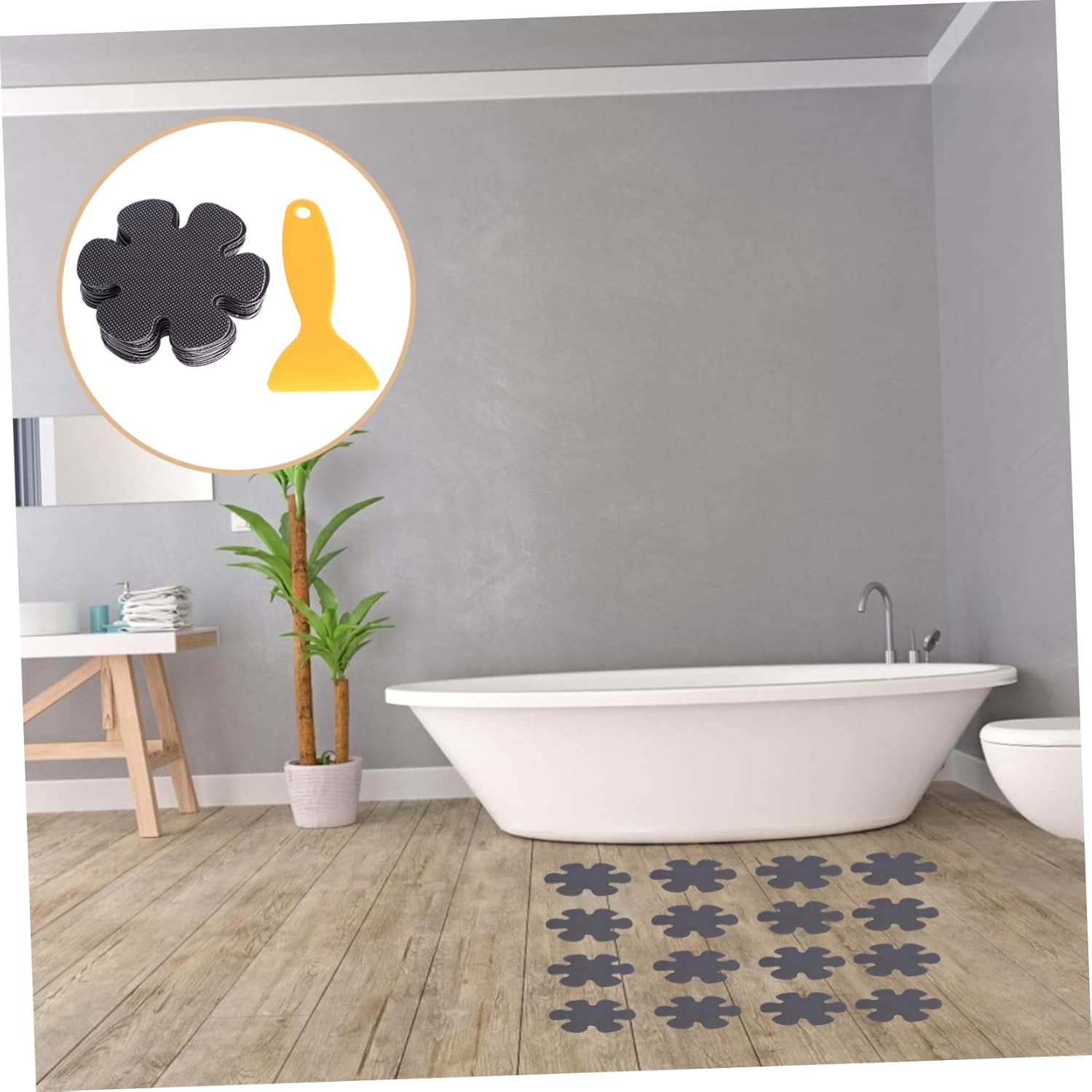 Alipis 20pcs Non-Slip Bath Tub Stickers for Smooth Floors
