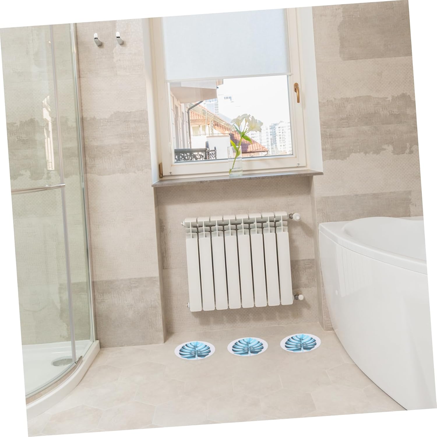 Ciieeo Leaf Bathtub Stickers Anti-Slip Decor 1