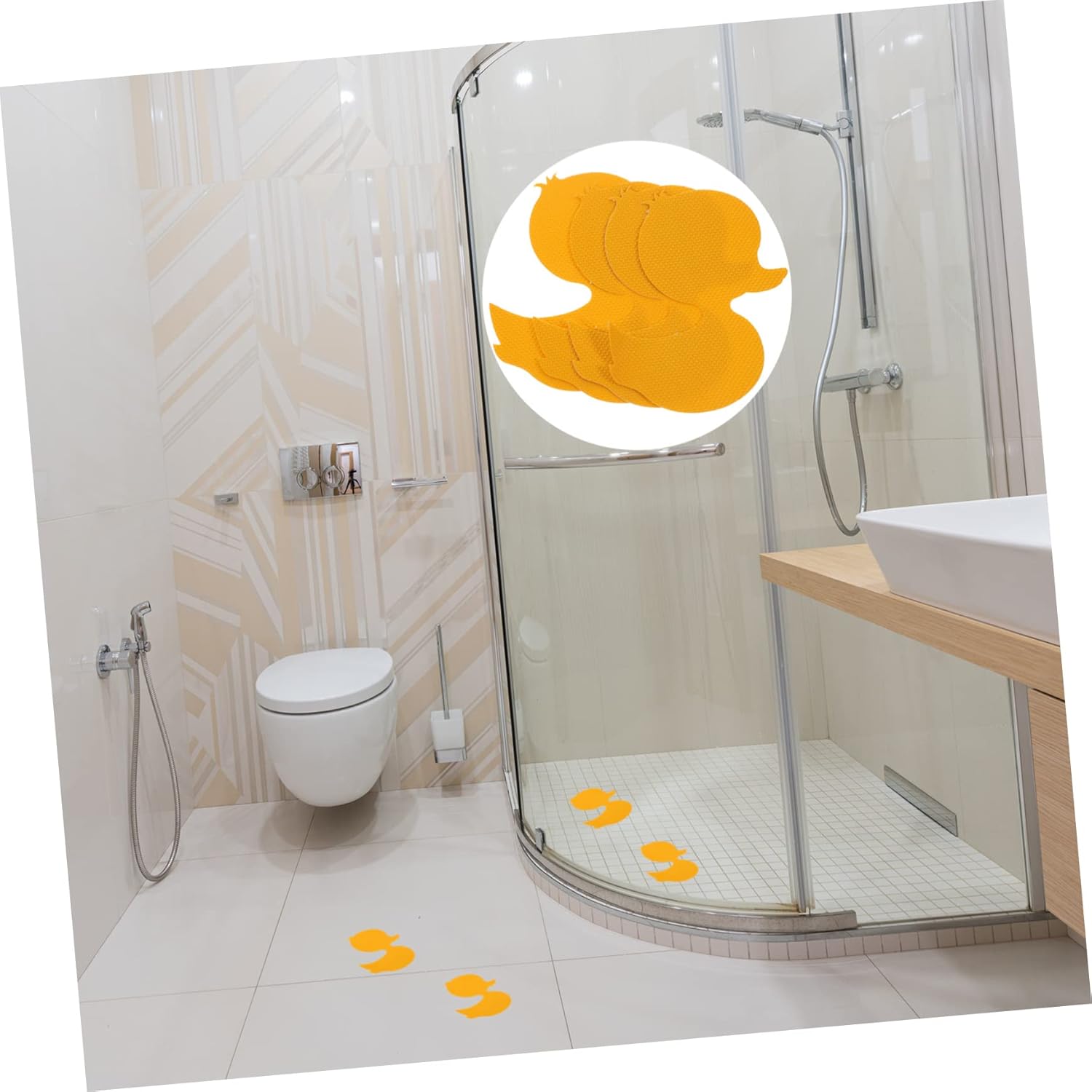 12pcs Cute Non-Slip Bathtub Stickers Decor