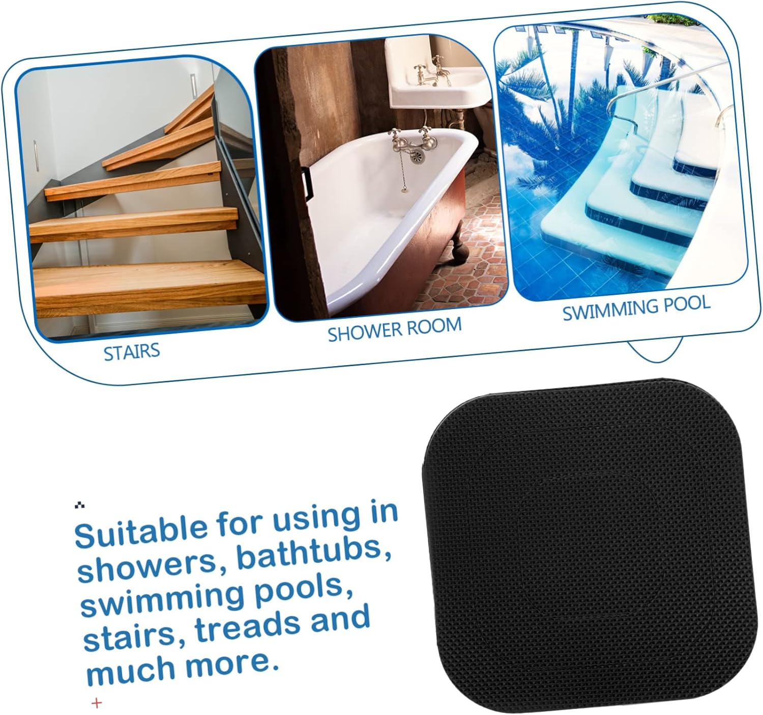 WESIEVYA Non-Slip Bath Tub Stickers 20 Sheets