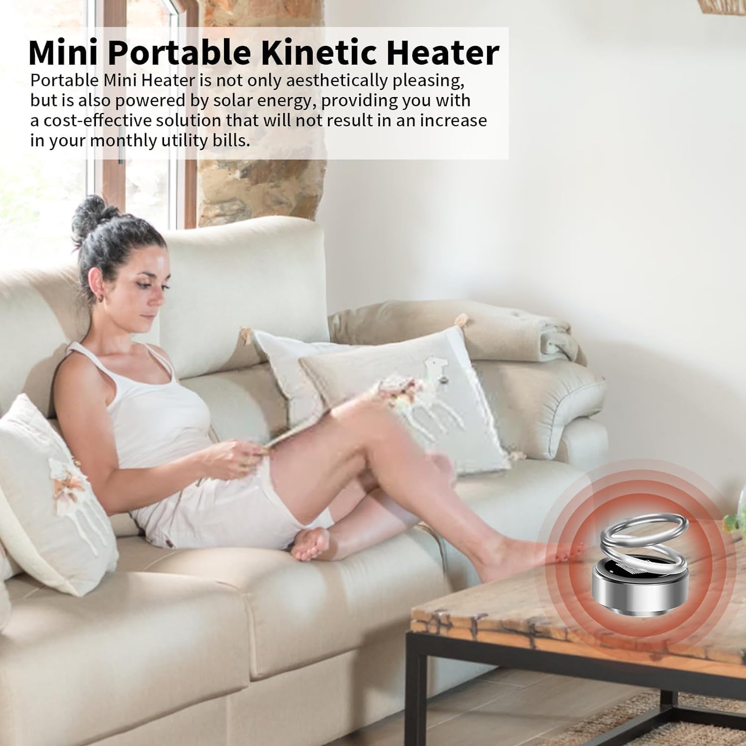 ACHVAC Portable Kinetic Heater 2PCS Red Blue