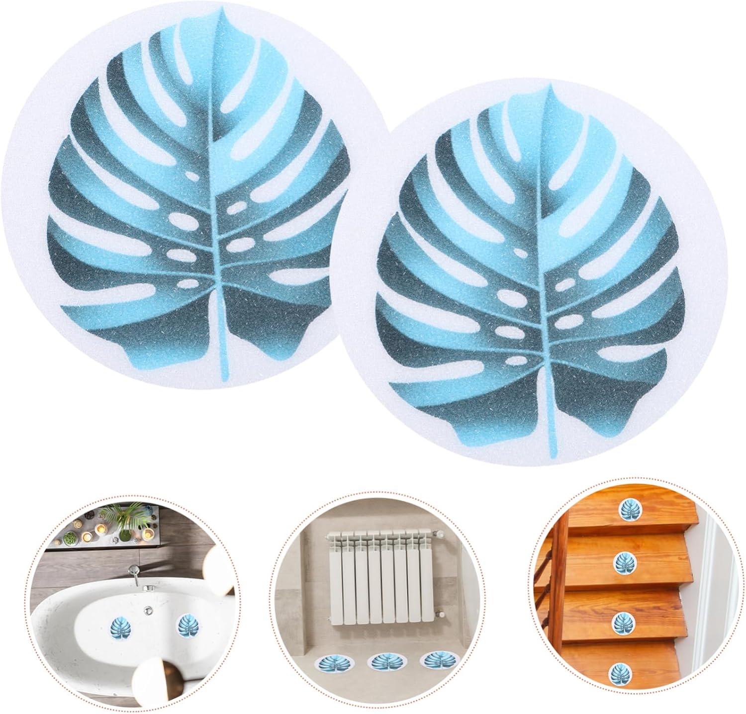Ciieeo Leaf Bathtub Stickers Anti-Slip Decor 1