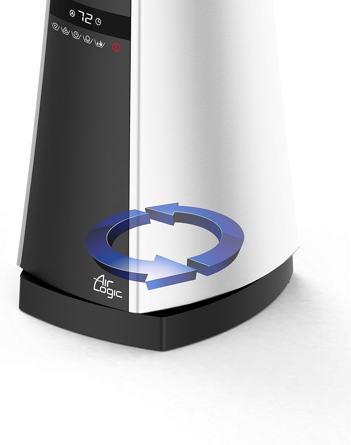 Lasko Bladeless Tower Space Heater 27 1500W Silver