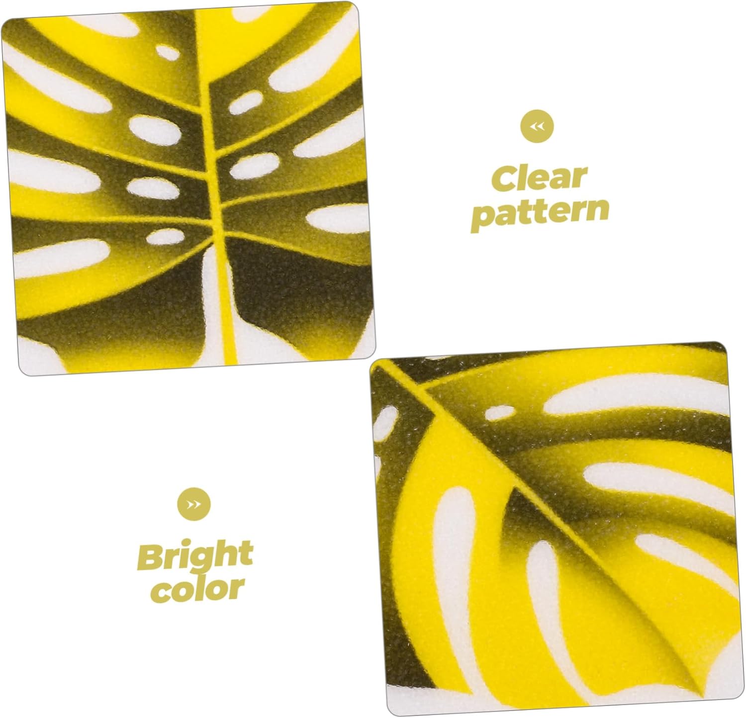 TINEASUR 1set Anti-Slip Leaf Stickers for Bathtub
