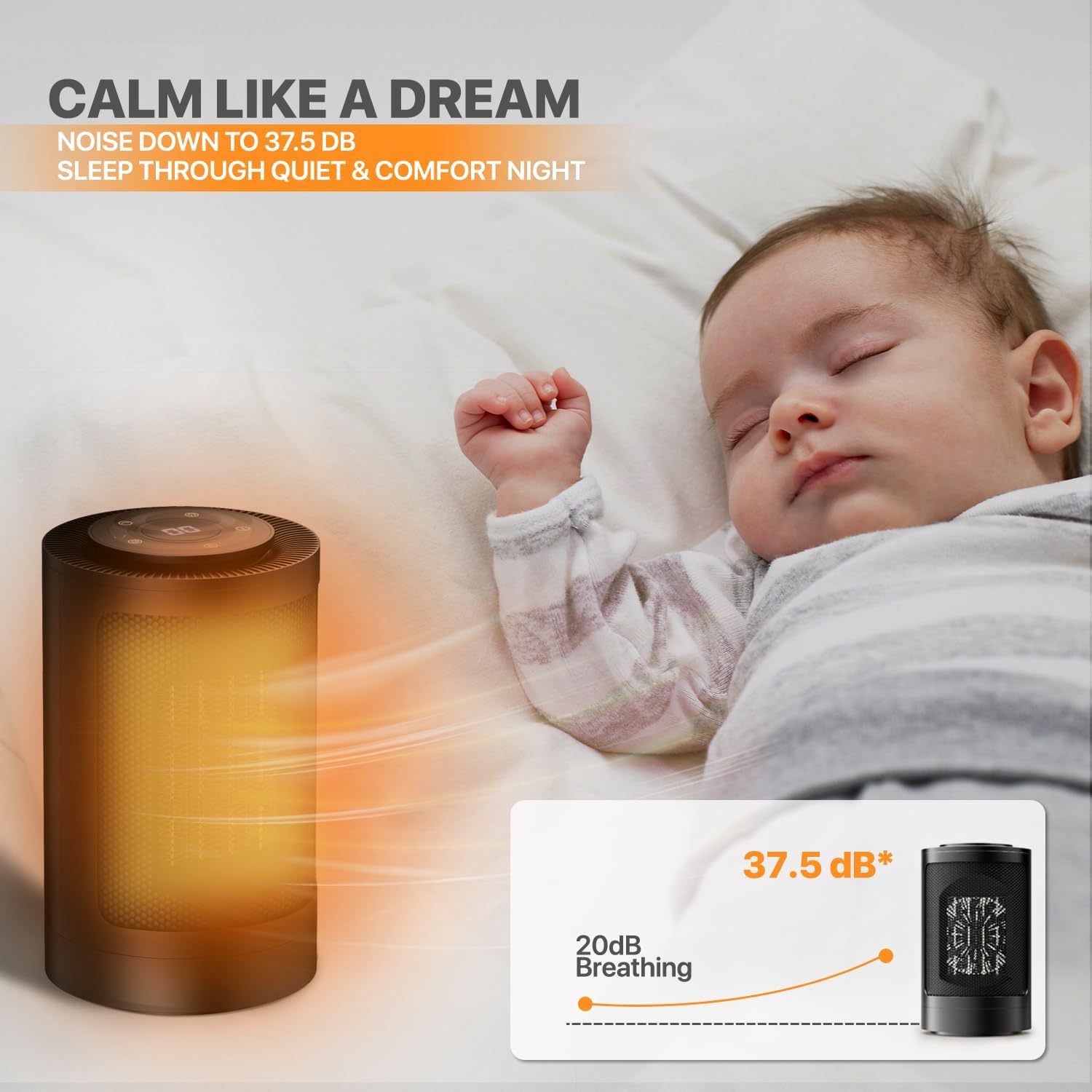 Magshion 1500W Electric Space Heater with Remote 1
