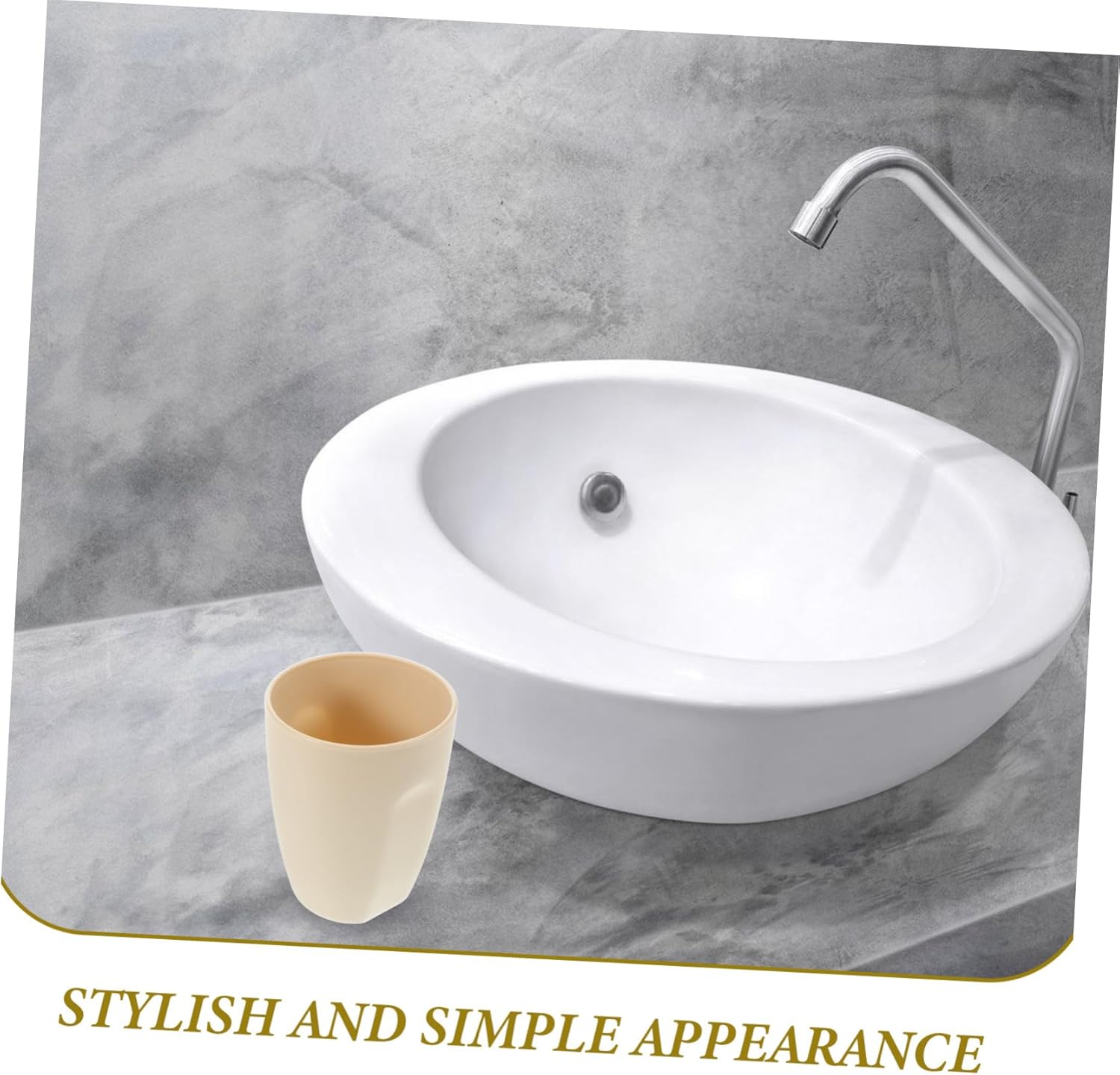 BESTYASH Modern Minimalist Bathroom Tumbler Cup for Toothbrush and Mouthwash