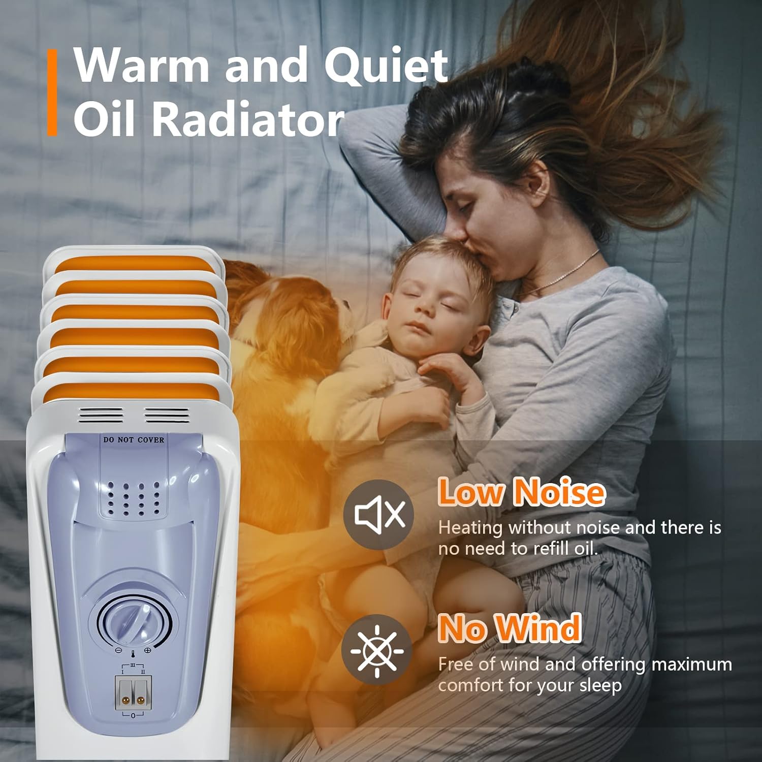 COSTWAY 1500W Oil Filled Radiator Heater 1