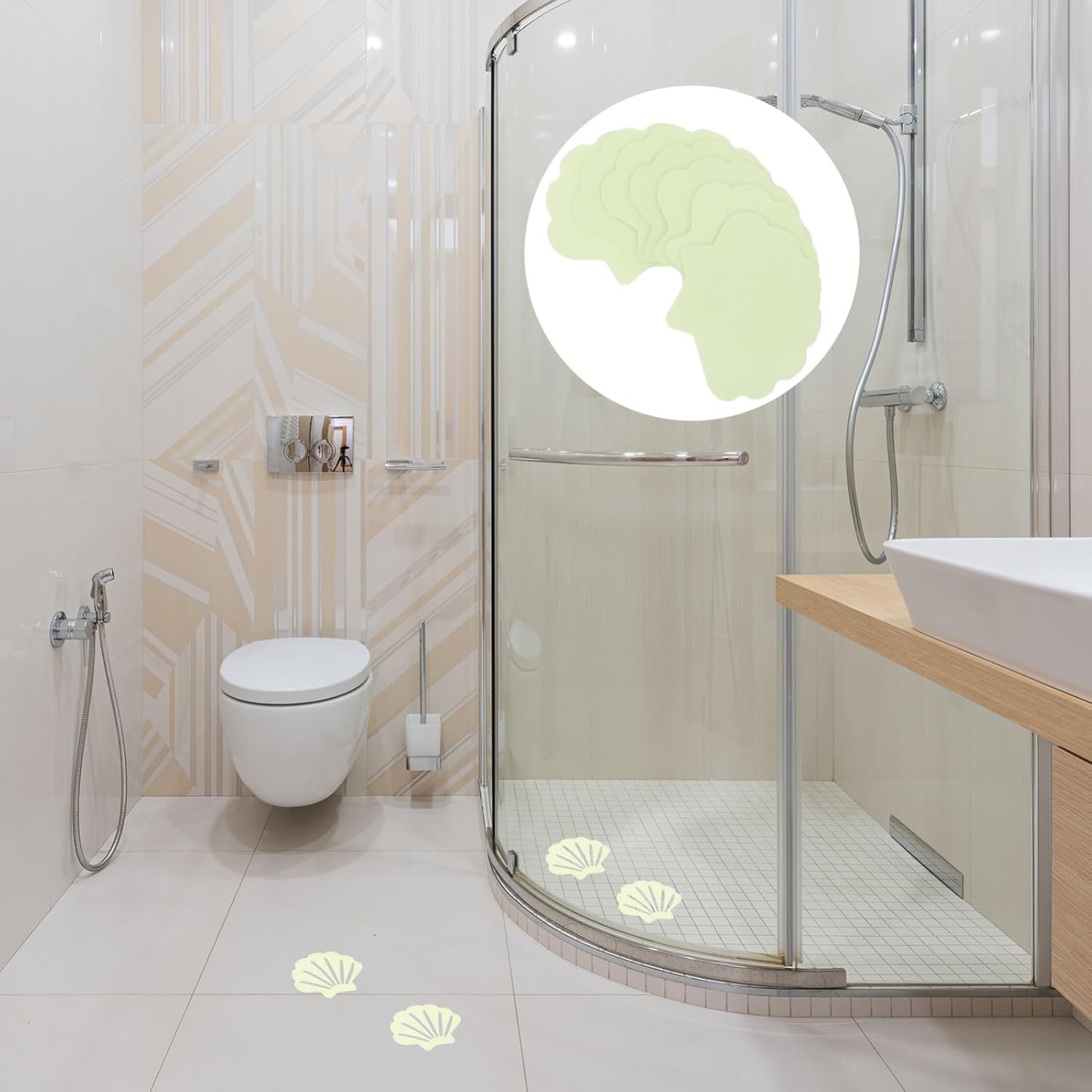 Zerodeko Non-Skid Bathtub Stickers 30pcs Self-Adhesive
