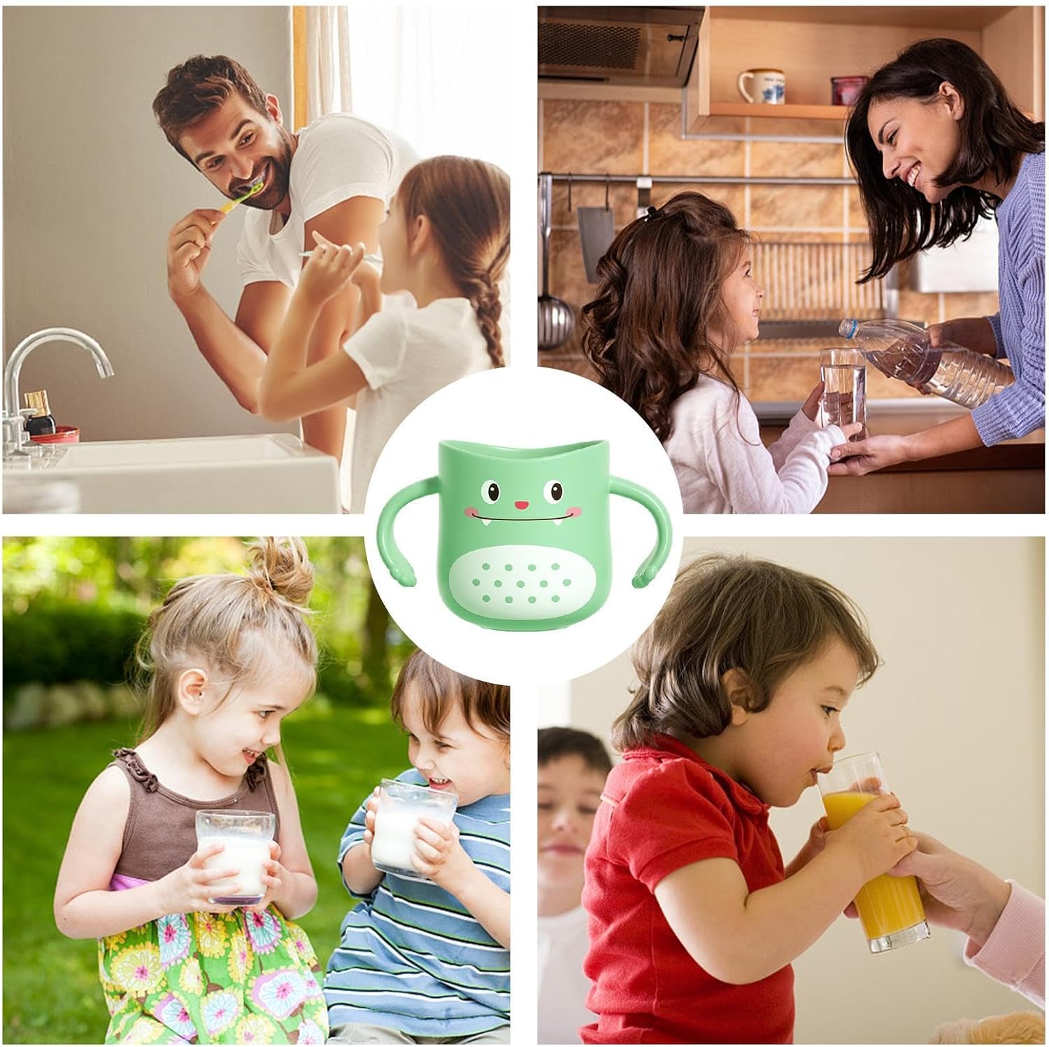 Kids Toothbrush Cup with Dinosaur Design 1