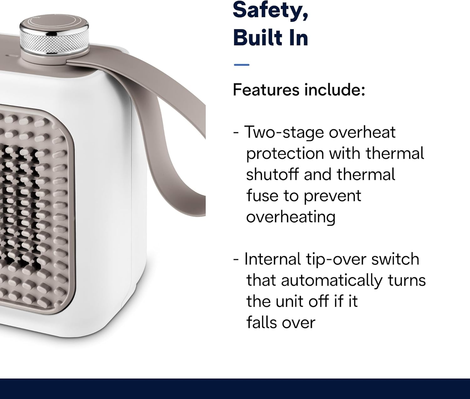 DeLonghi Capsule Solo Personal Heater Sand Beige 1