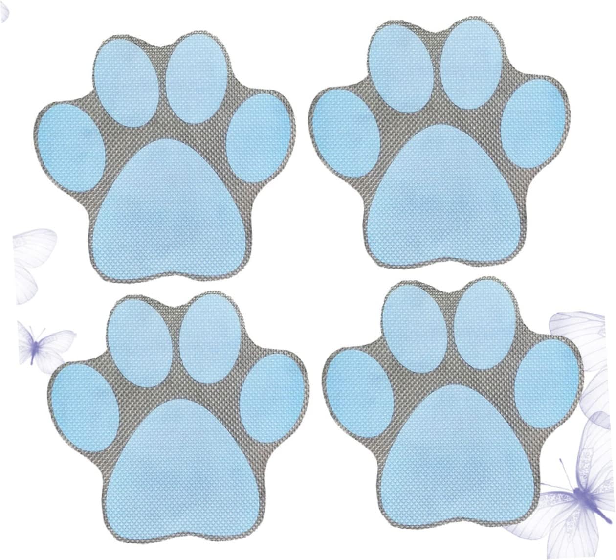 LIOOBO Anti-Slip Bathtub Stickers 4pcs Cartoon Design 1