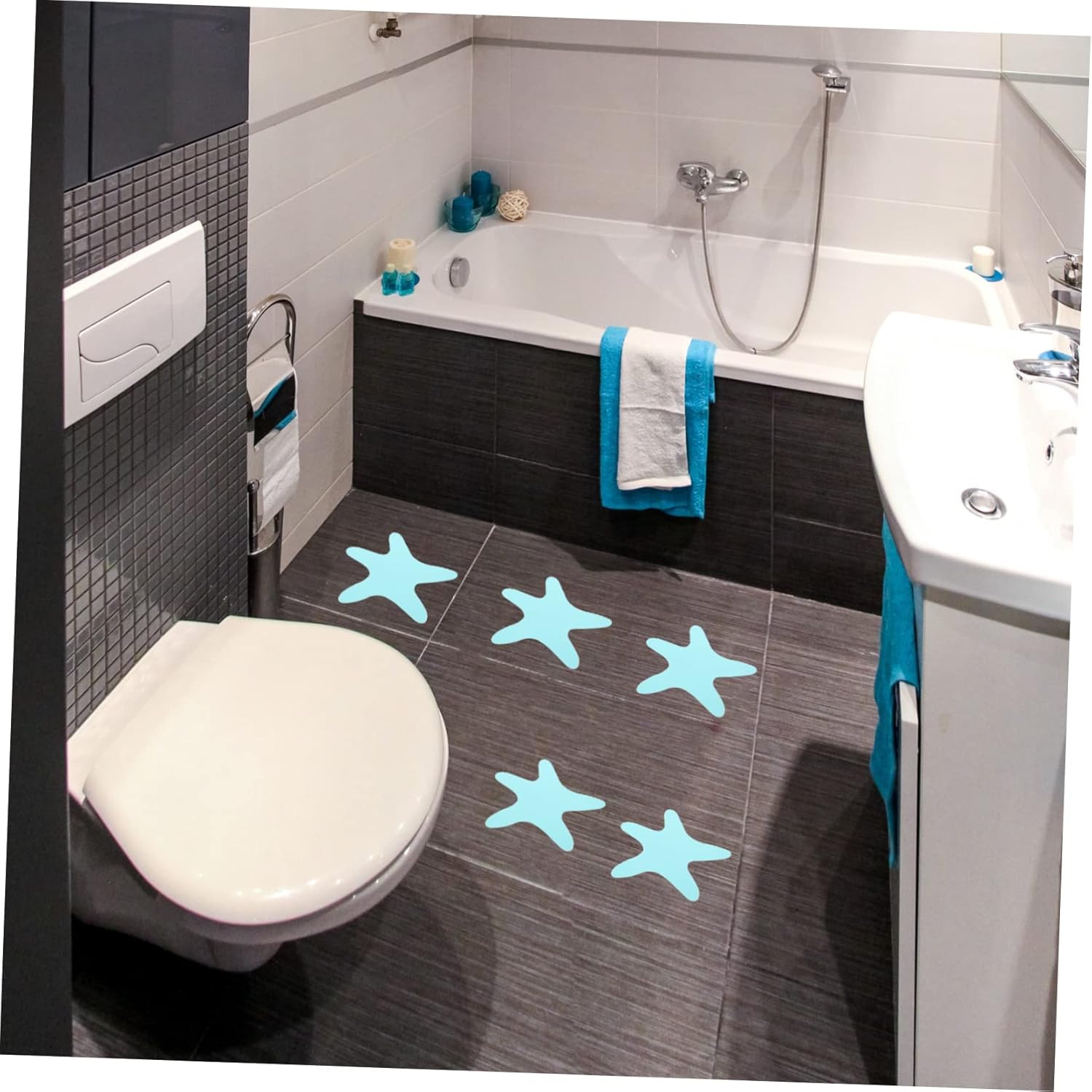 MAGICLULU Non-Slip Bathtub Stickers with Sea Animal Design