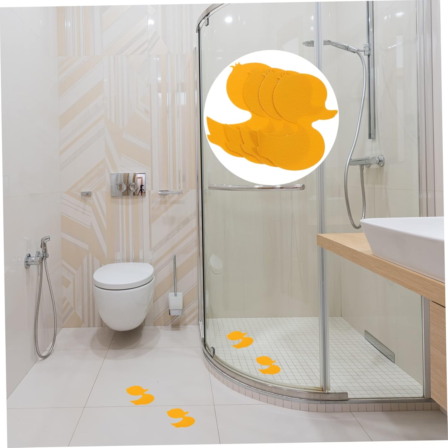 Healifty 12Pcs Non-Slip Bathtub Stickers for Safety Decor