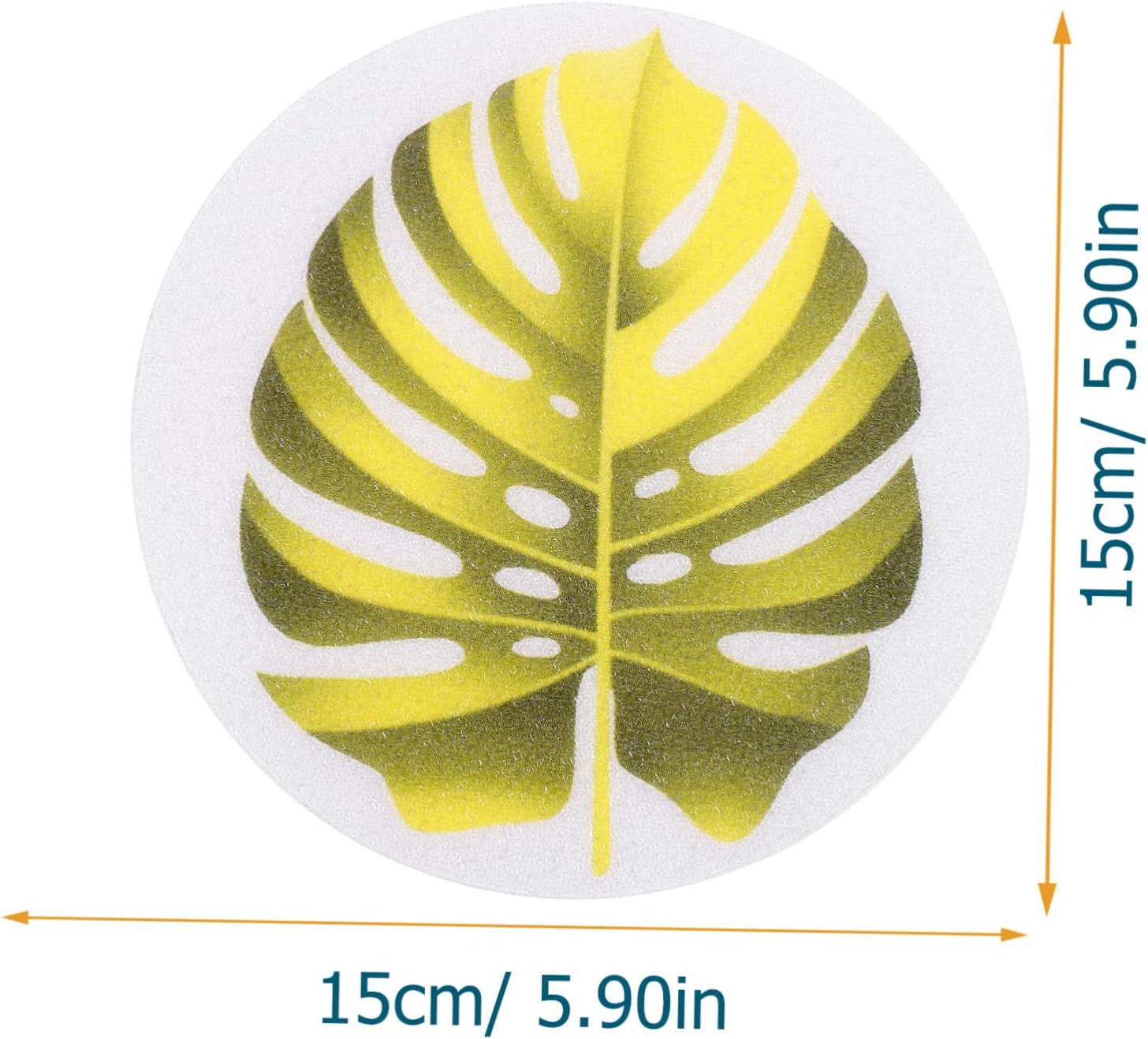 Alipis 1Set Leaf Shape Non-Slip Bathtub Stickers