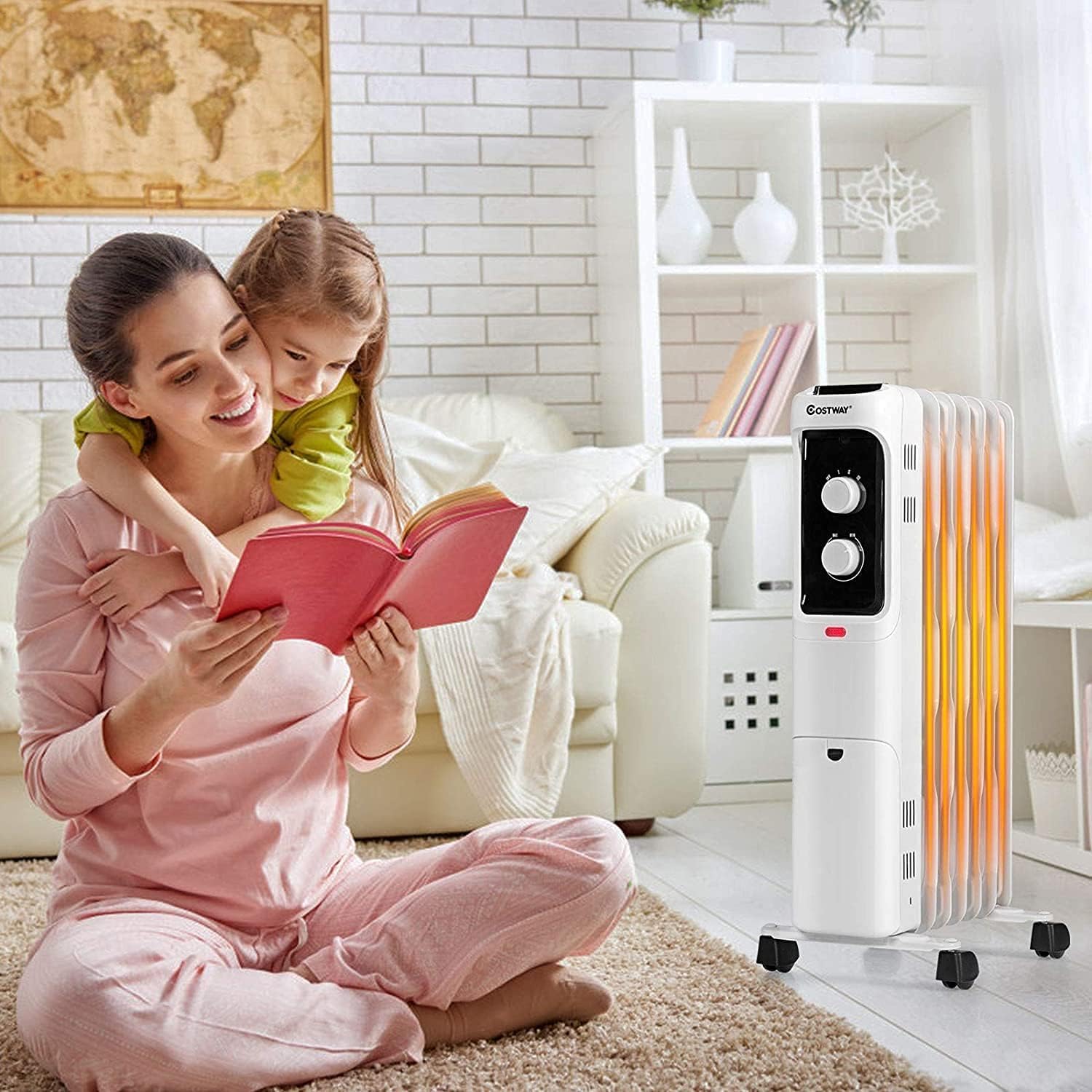 Fantask Oil Filled Radiator Heater with 3 Modes and Safety Features