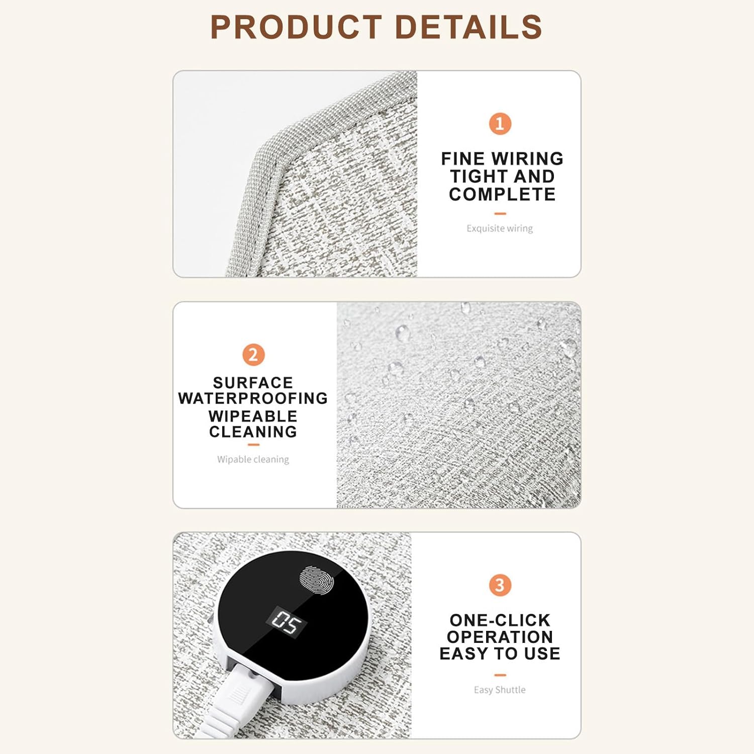 Quiet Electric Foot Warmer for Office and Home