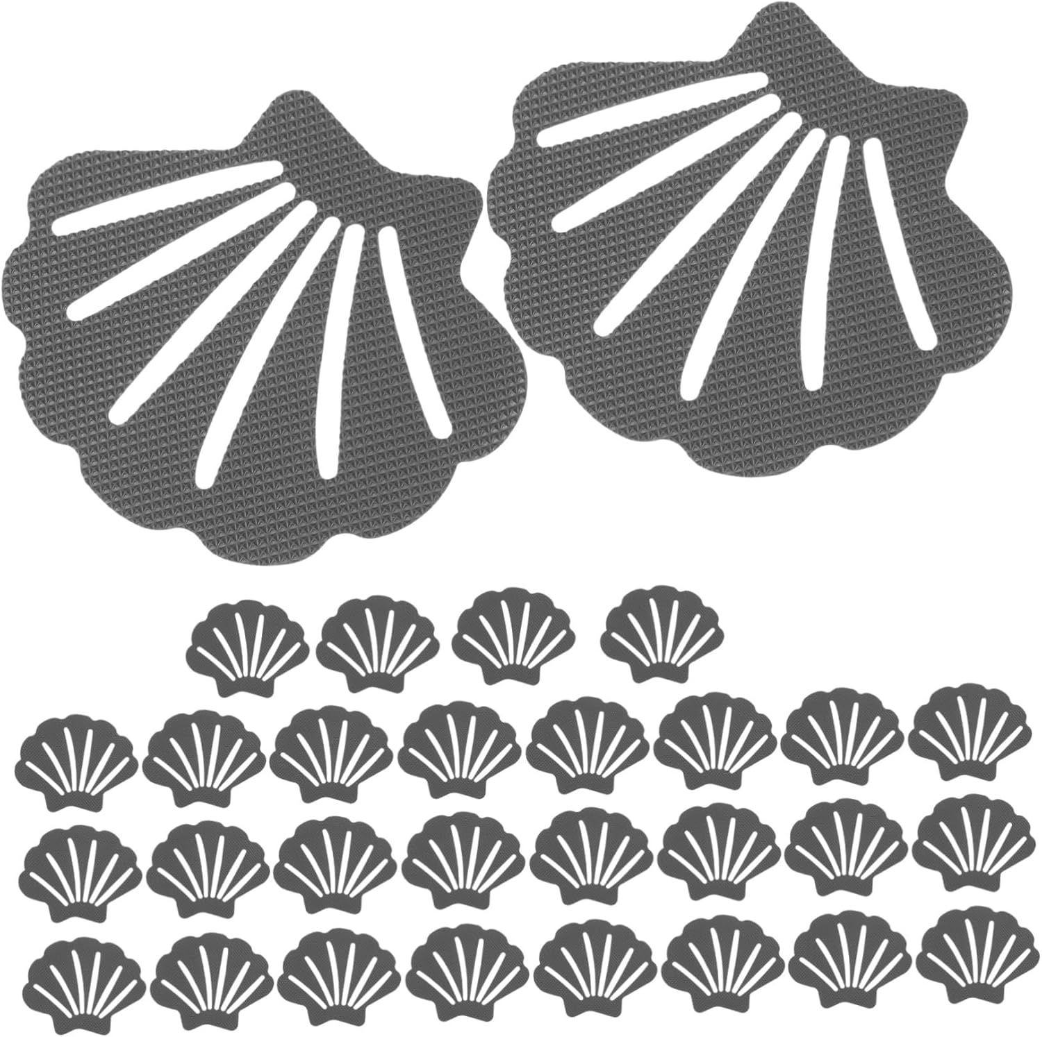 LIFKOME 30pcs Shell Shape Non-Slip Bathroom Stickers
