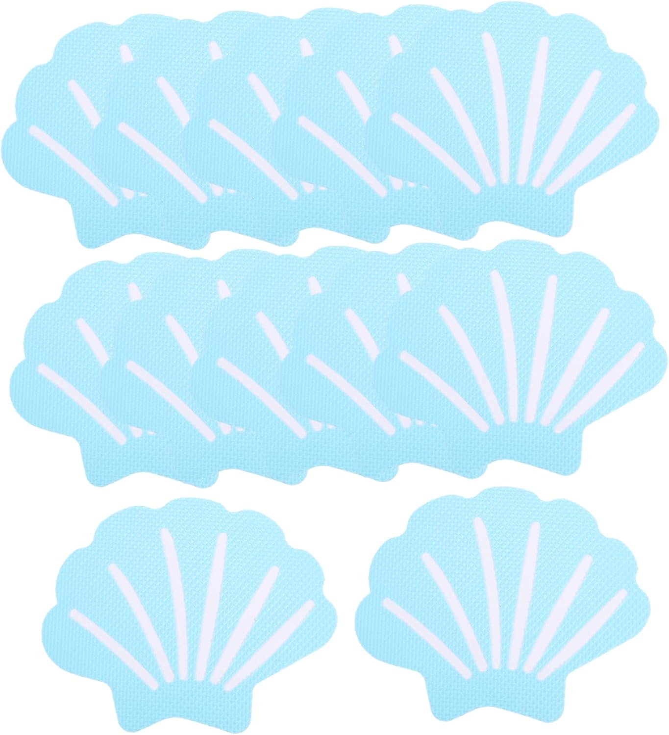 12Pcs Shell Shaped Non Slip Bathtub Stickers
