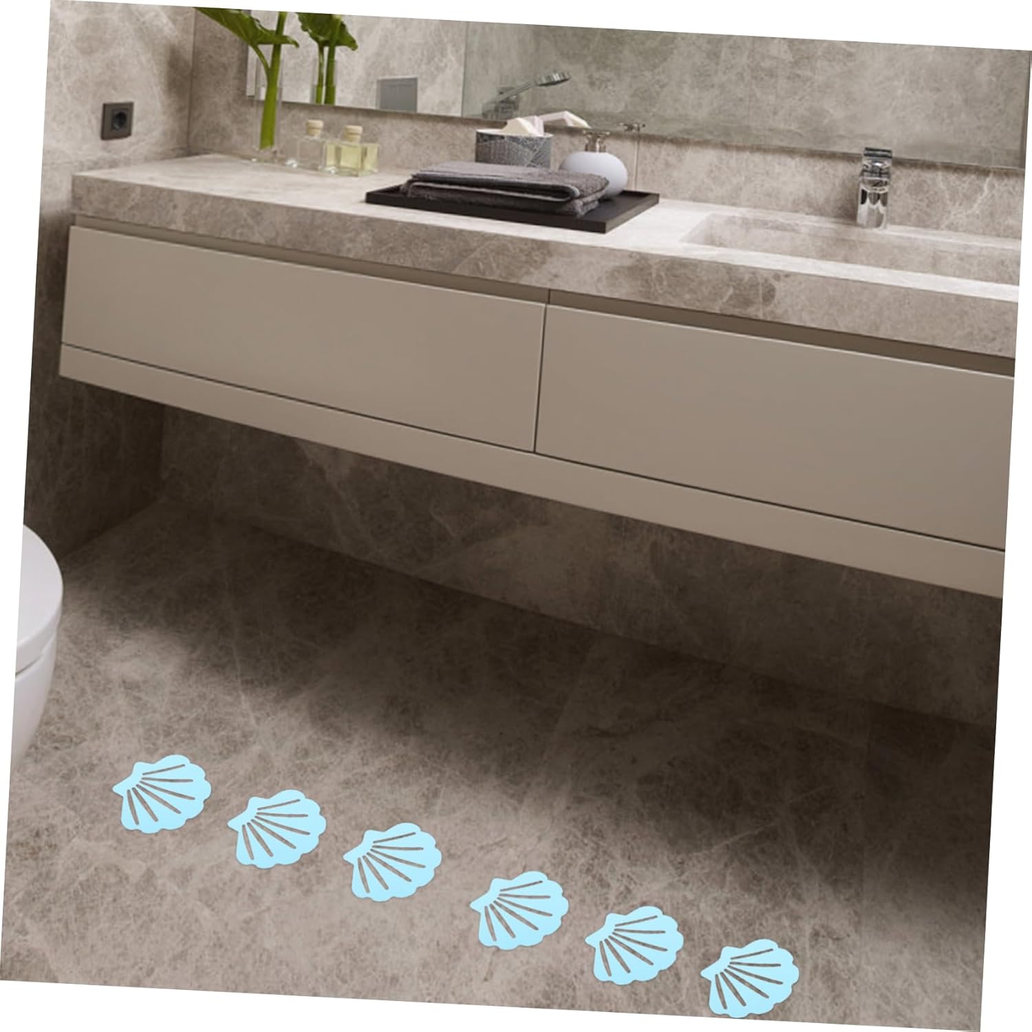 WOONEKY 12pcs Bathtub Non-Slip Stickers 1