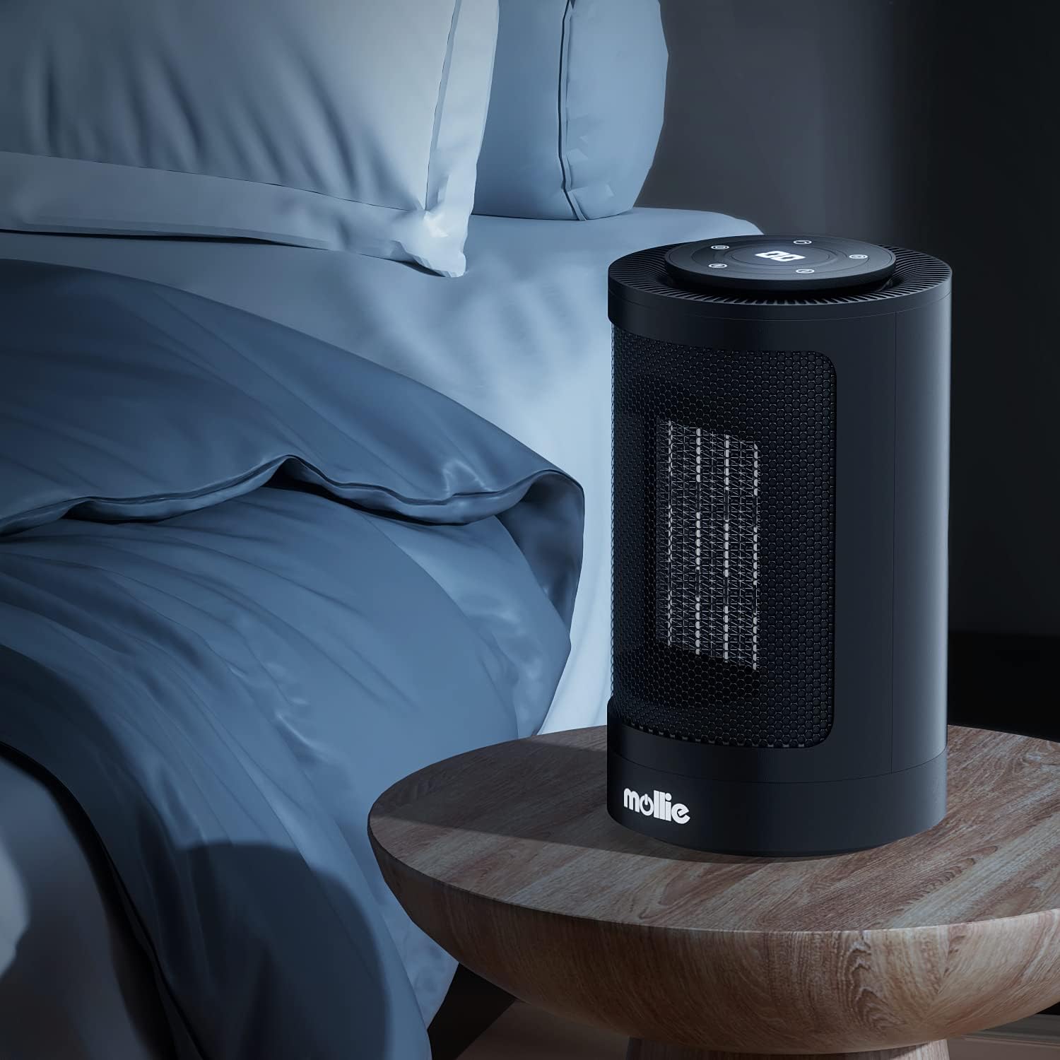 MoNiBloom 3-Mode Electric Space Heater with Safety Features and Remote Control