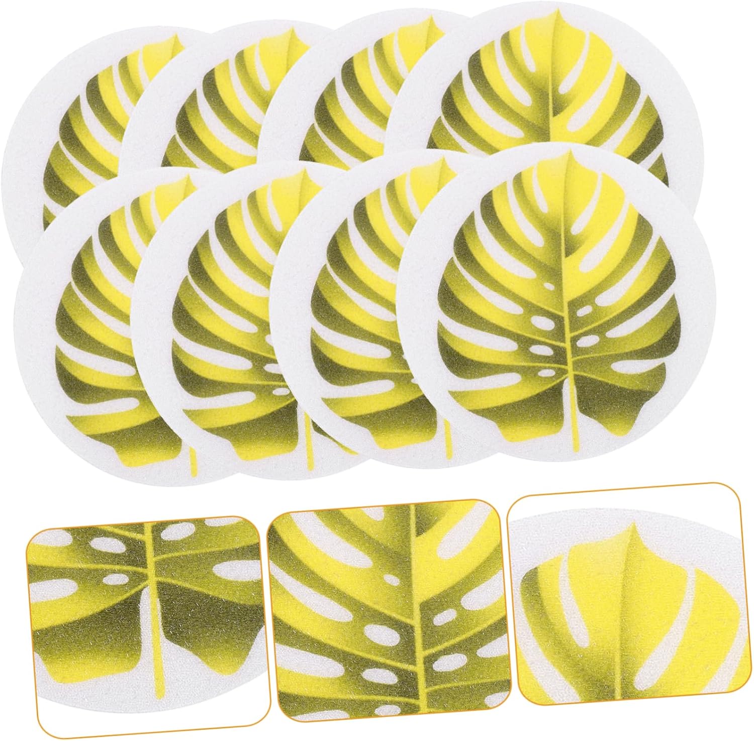 Wakauto Non Slip Bathtub Stickers with Leaf Design