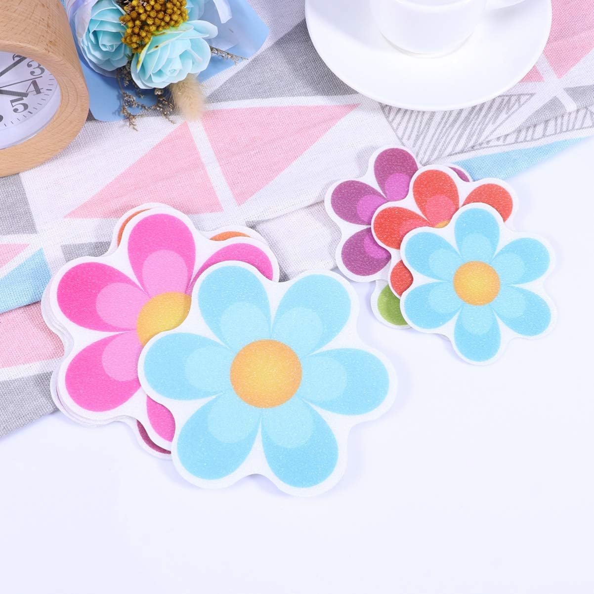 Zerodeko Bathroom Tile Stickers Anti-Slip Decals 10pcs