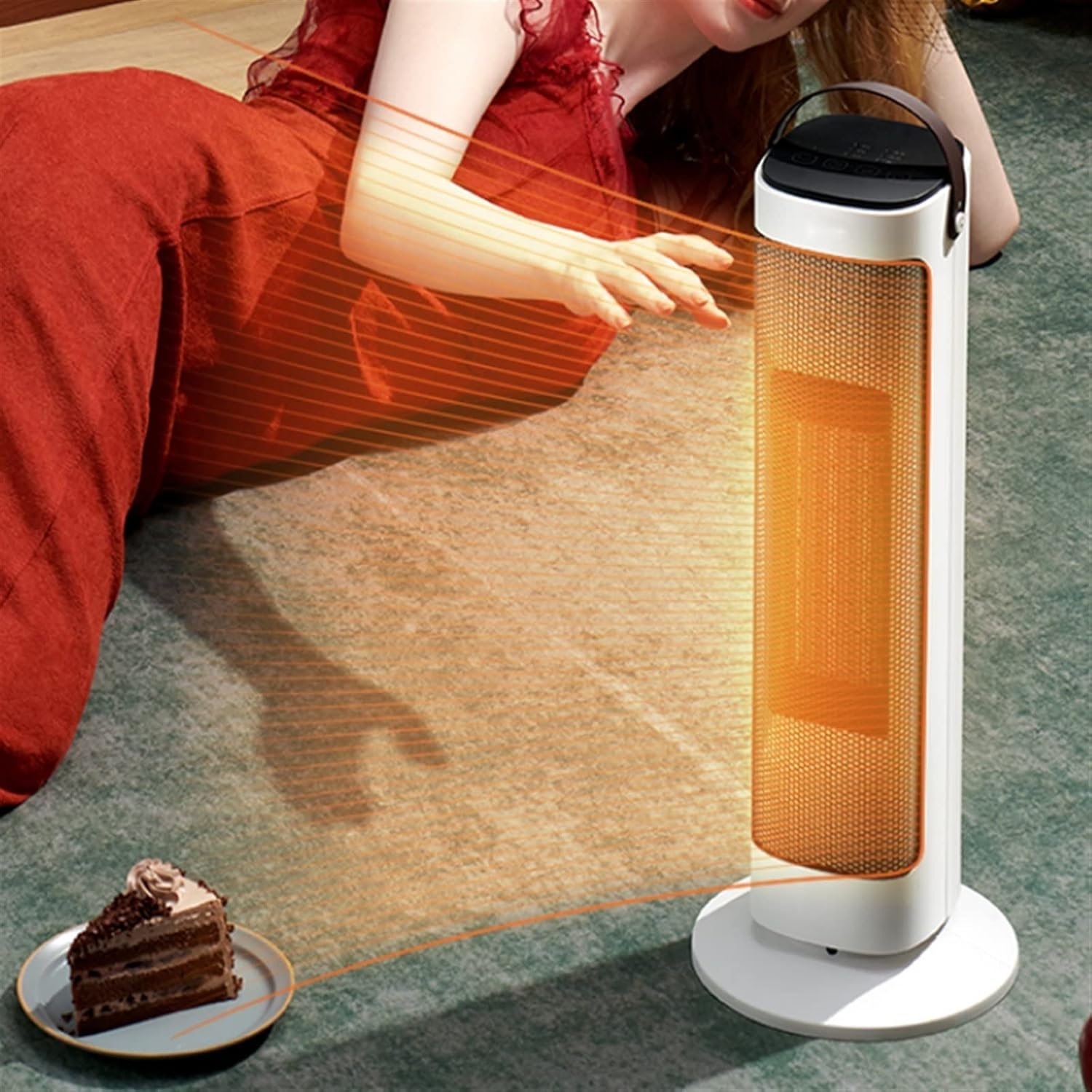 BABETRUE Space Heater with USB Port for Home and Office
