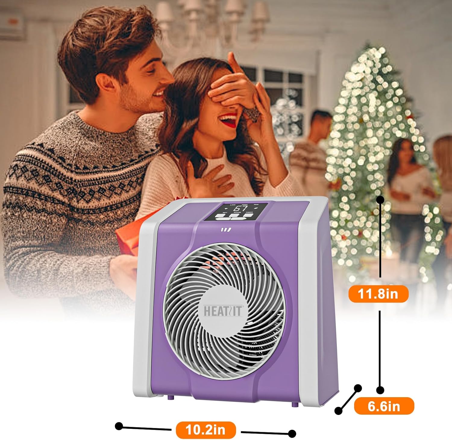 HEATIT Smart Space Heater with Remote and Thermostat 1