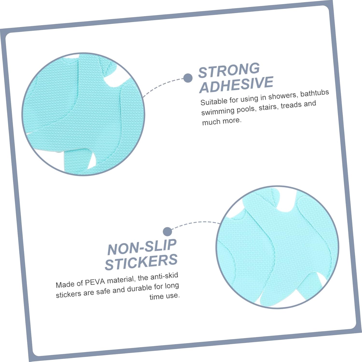 Slip-Proof Bathtub Stickers for Safety and Decor