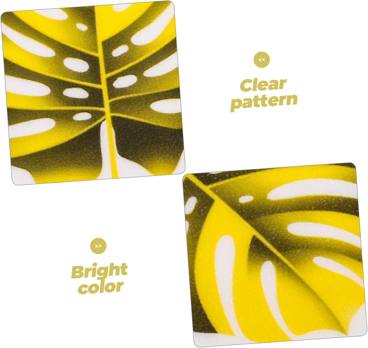 Luxshiny Leaf Shape Anti-Slip Bathtub Stickers 1