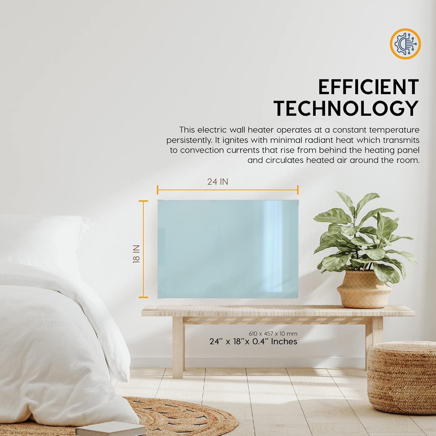 EconoHome 250W Wall Mount Convector Heater