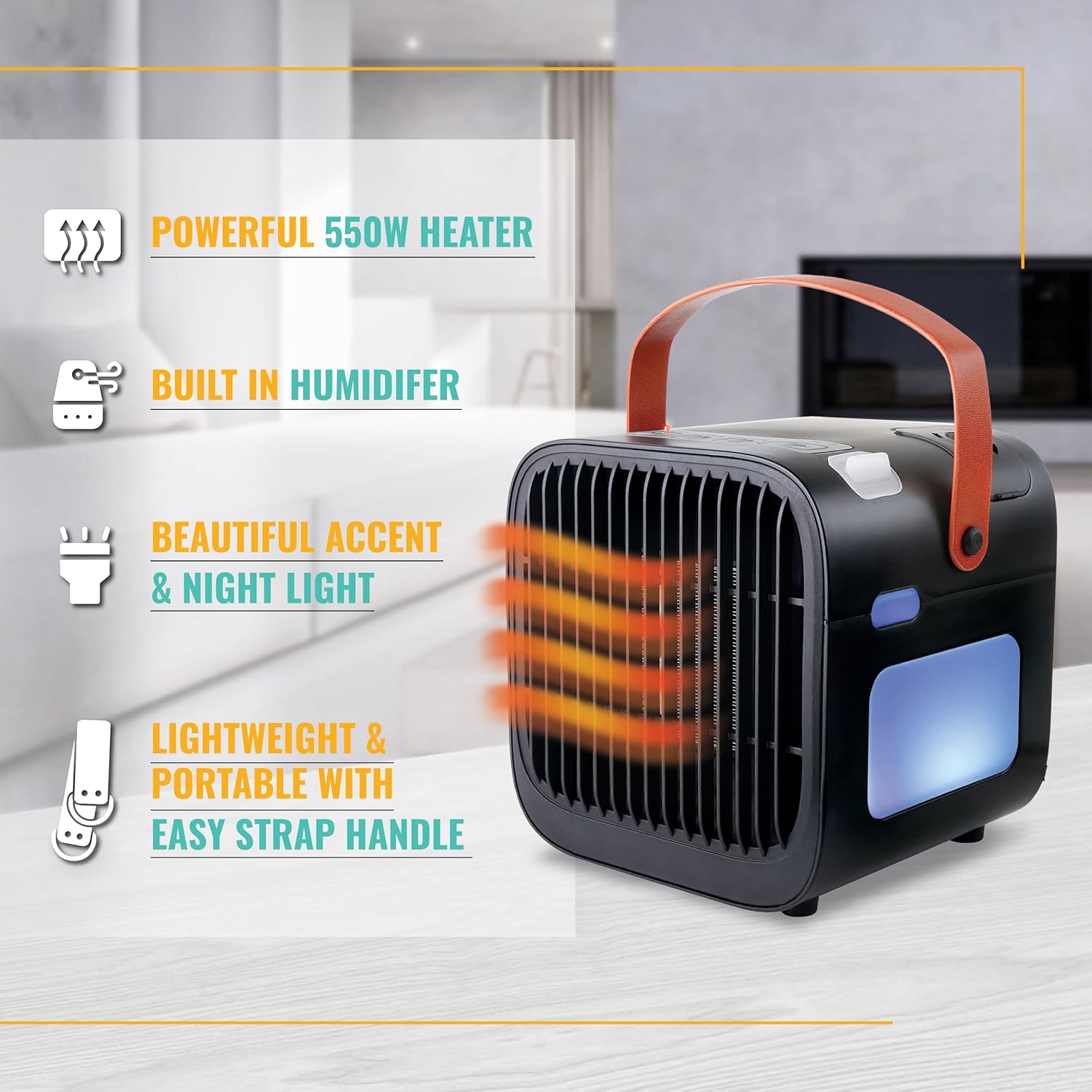 Pousutong Hy-Impact Therma Mist 550W Space Heater