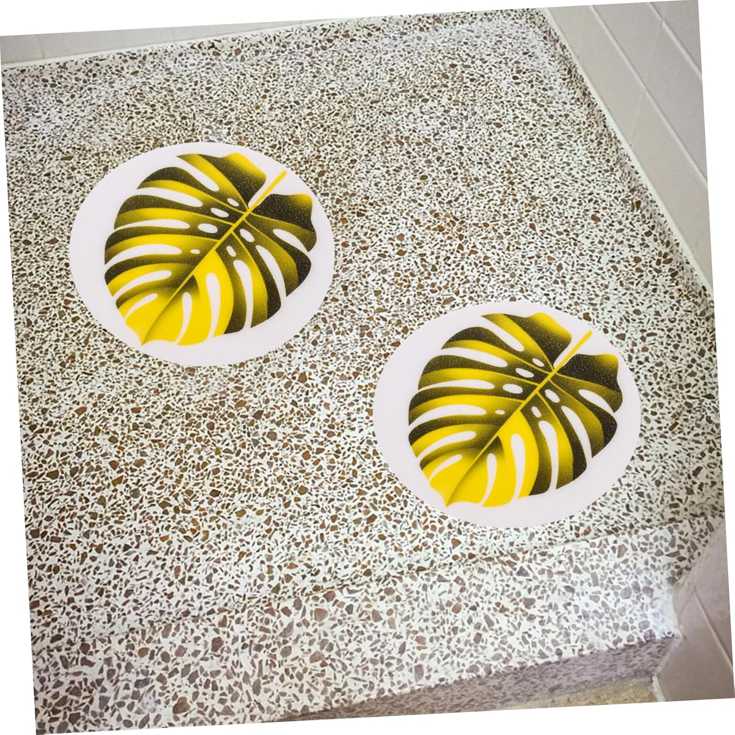 TINEASUR 1set Anti-Slip Leaf Stickers for Bathtub