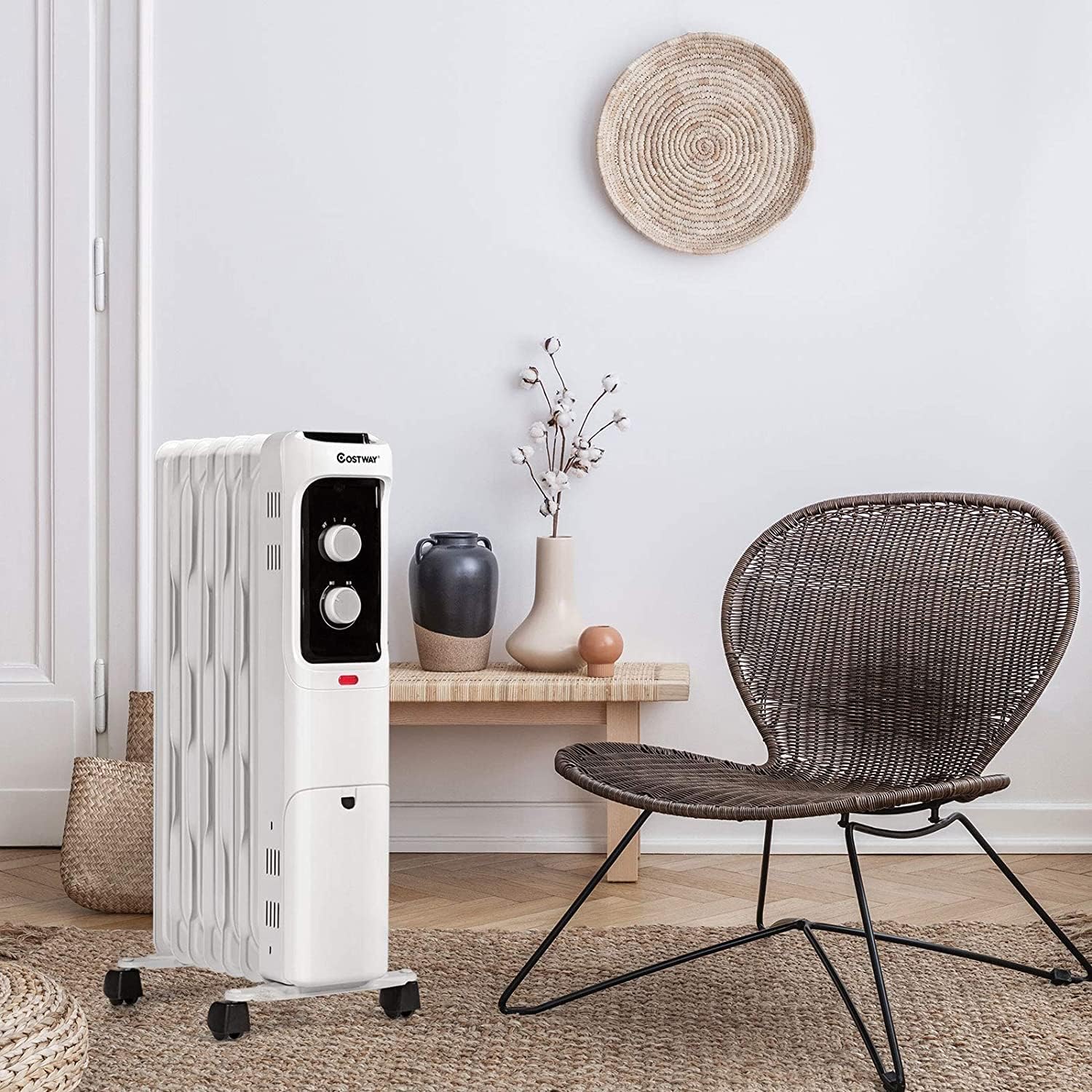 Fantask Oil Filled Radiator Heater with 3 Modes and Safety Features