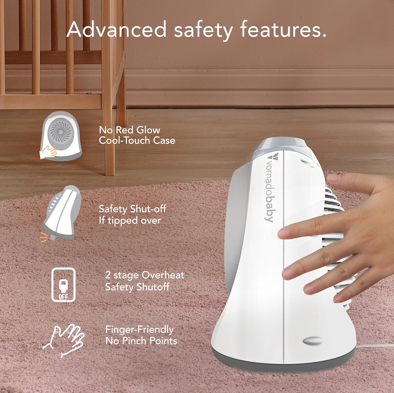 Tempa Nursery Space Heater with Safety Features 1