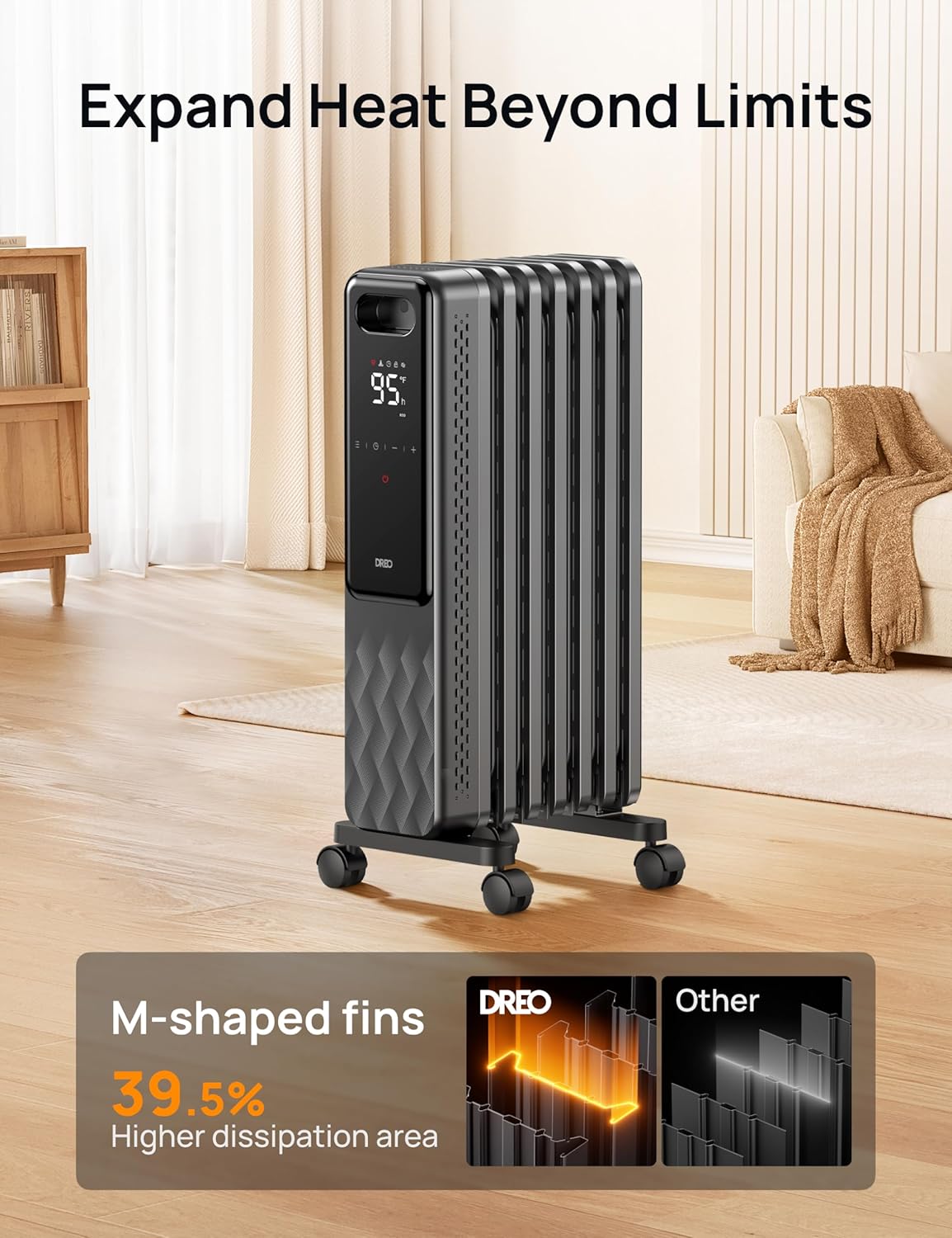 Dreo Oil Filled Radiator Space Heater for Home