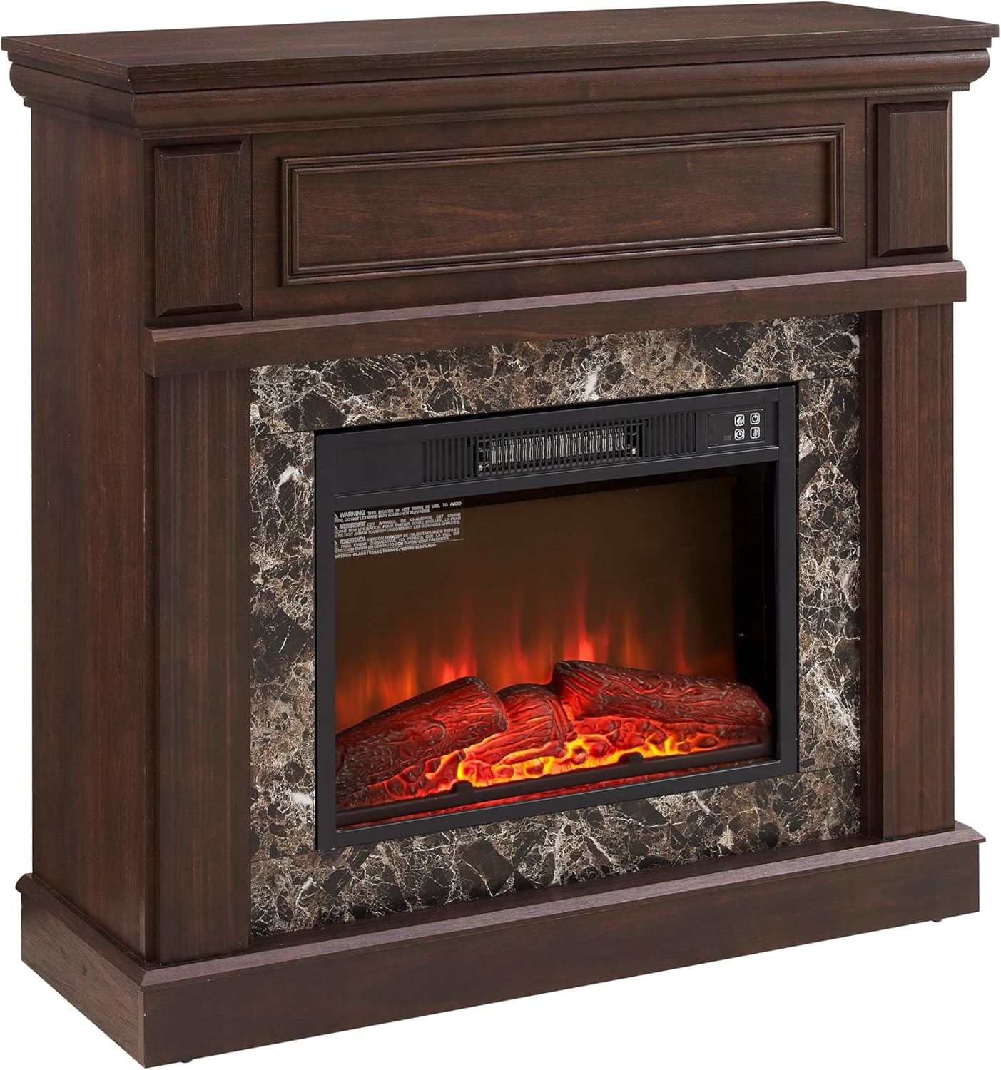 43 Electric Fireplace with Mantel and TV Stand