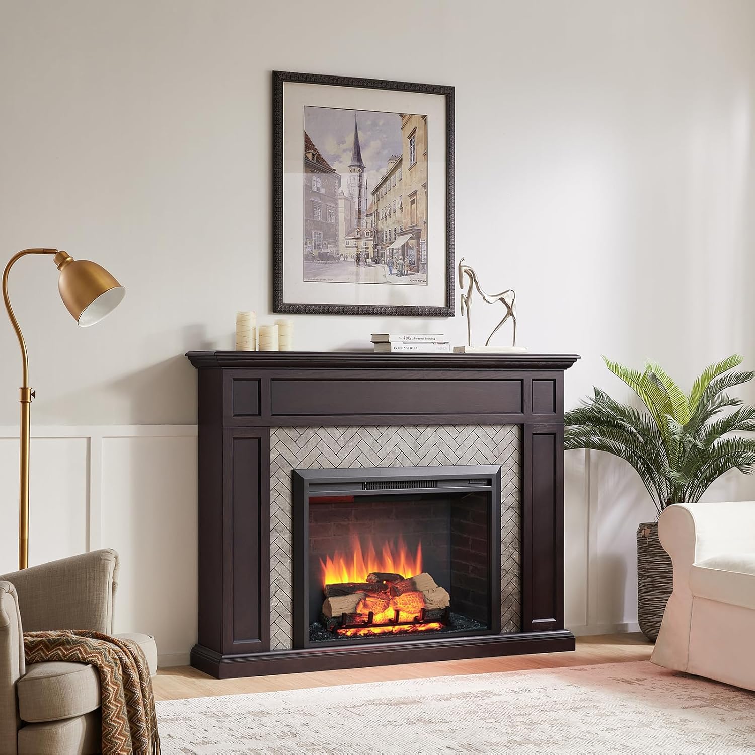 Legend Flame Carl 35 W Electric Fireplace Insert