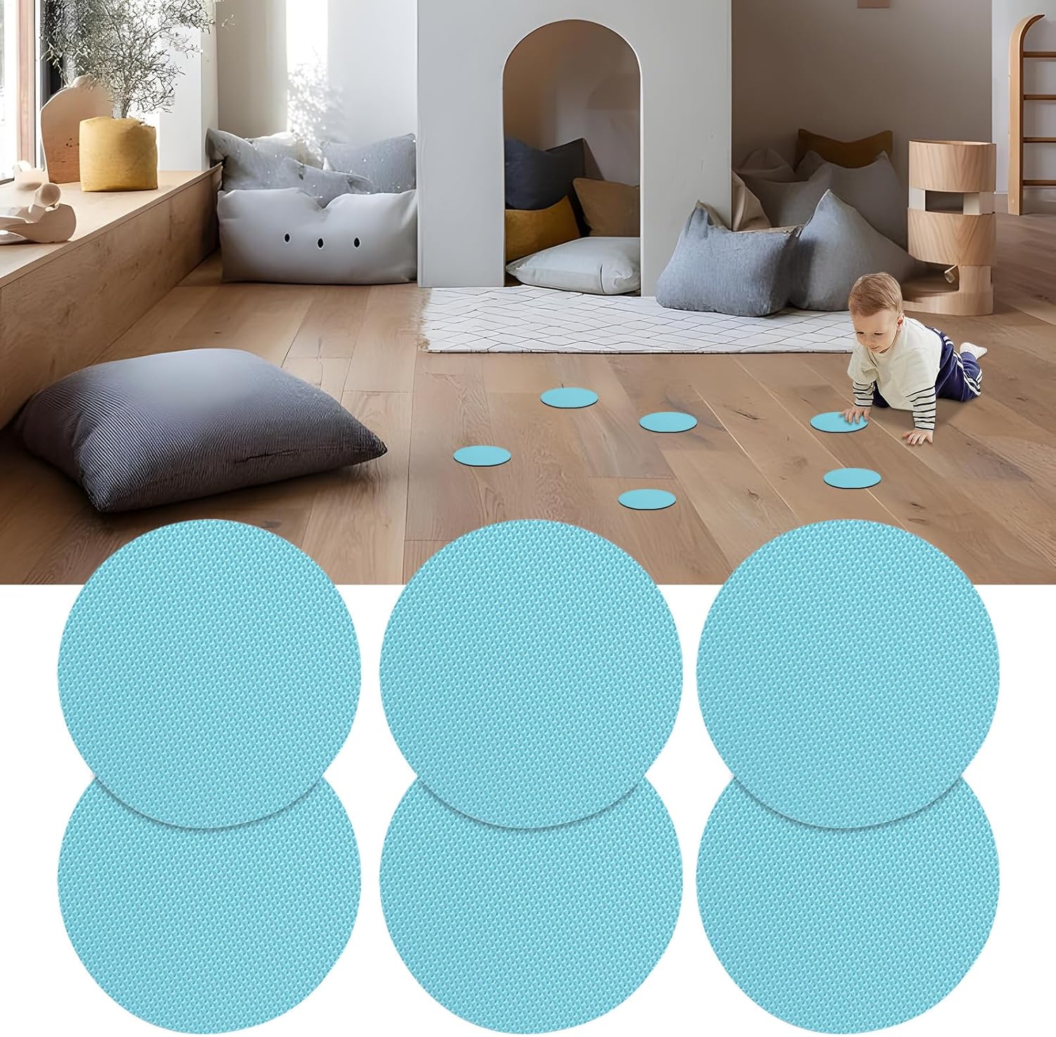 Round Anti-Slip Sticker 10x10cm for Bath and Shower Safety