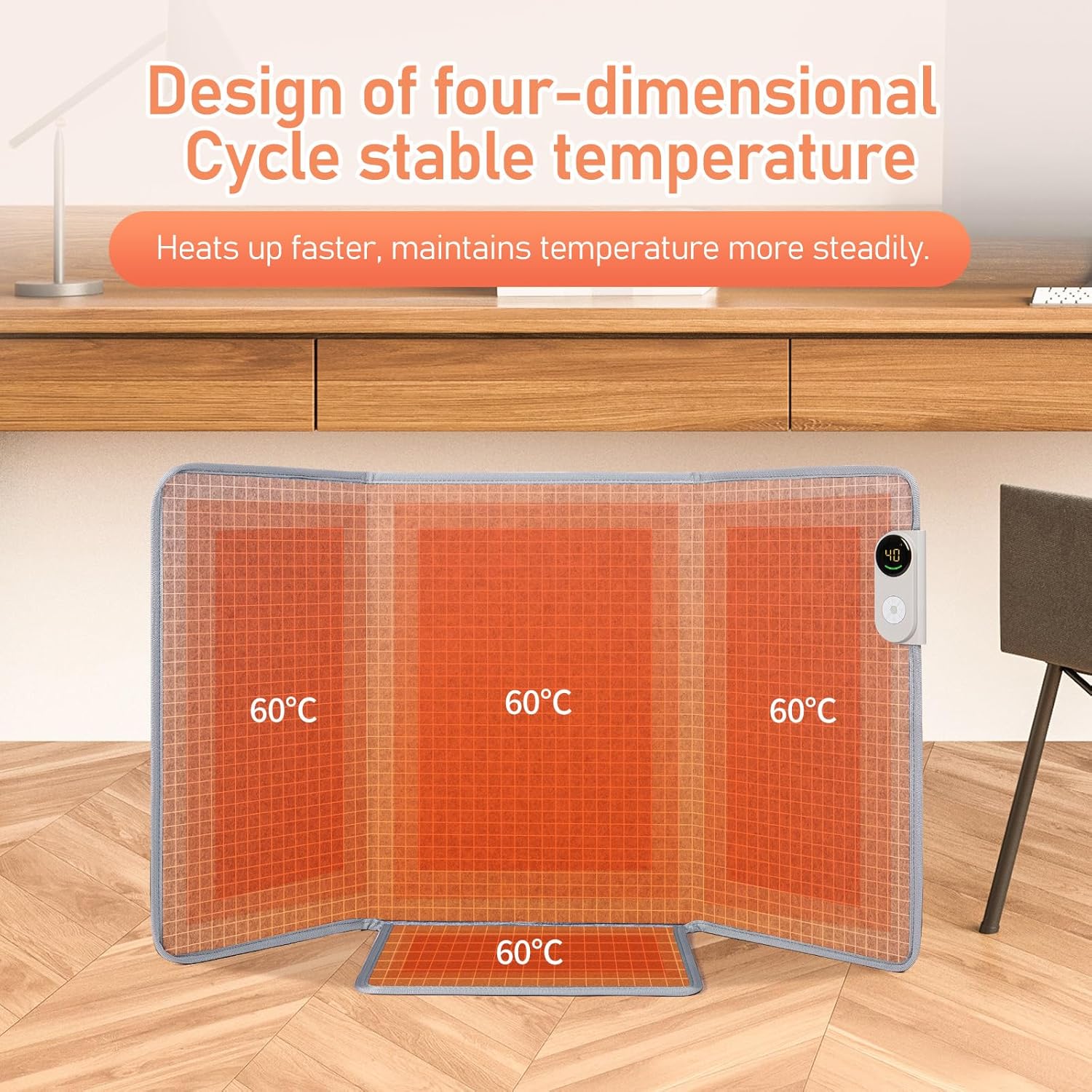 Wasrch Portable Space Heater with Auto Shut Off and Thermostat