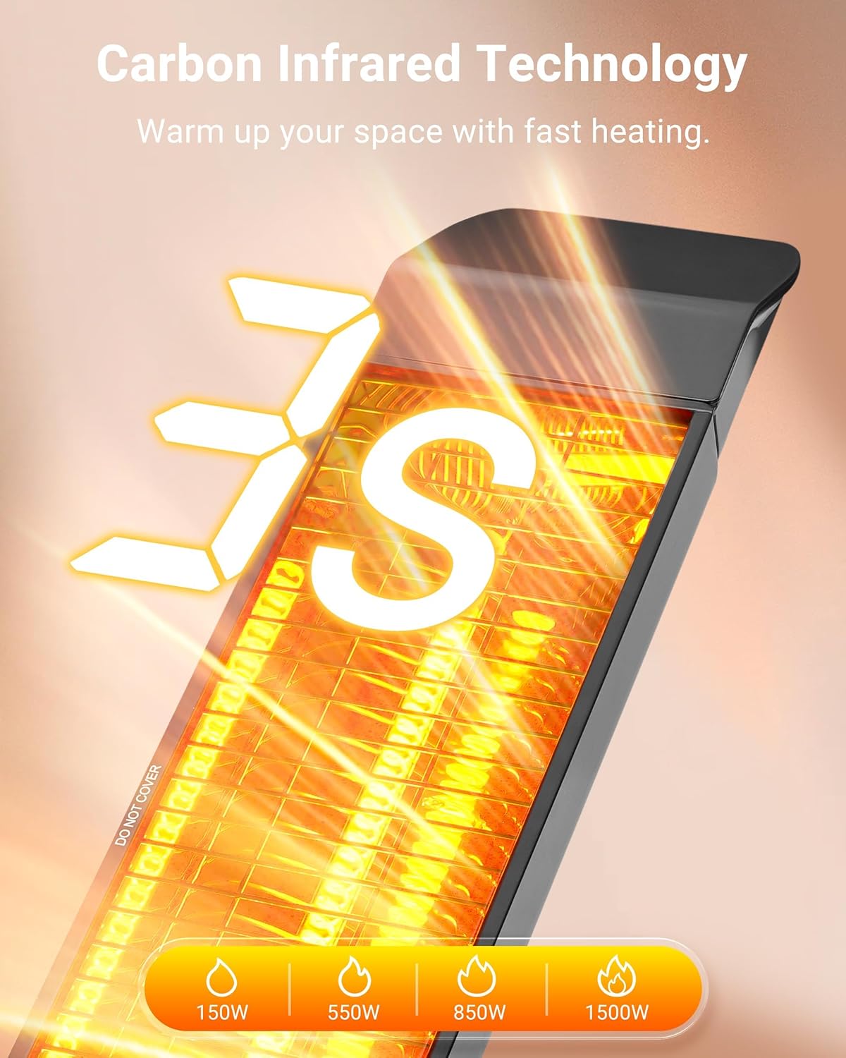 Pasapair Smart Electric Patio Heater with APP Control 1
