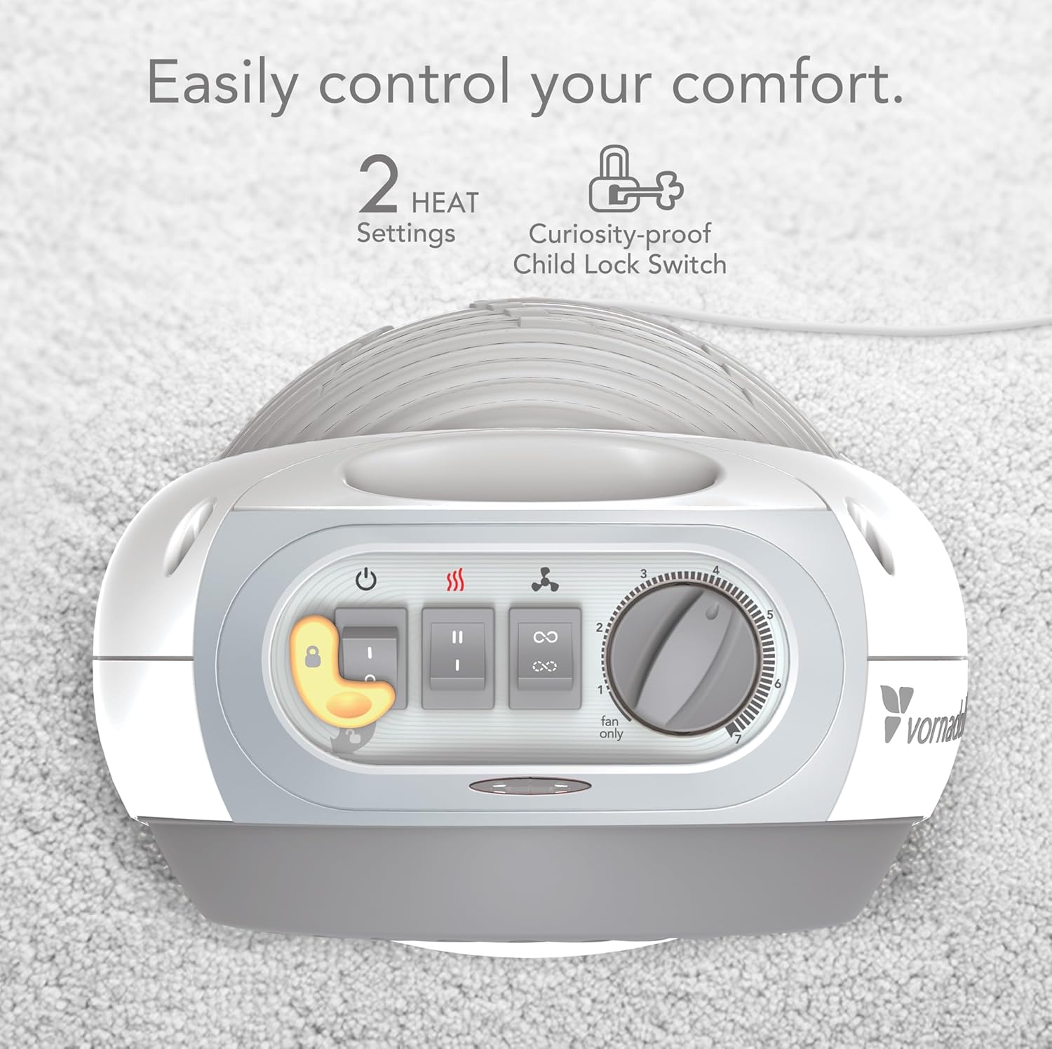 Tempa Nursery Space Heater with Safety Features 1