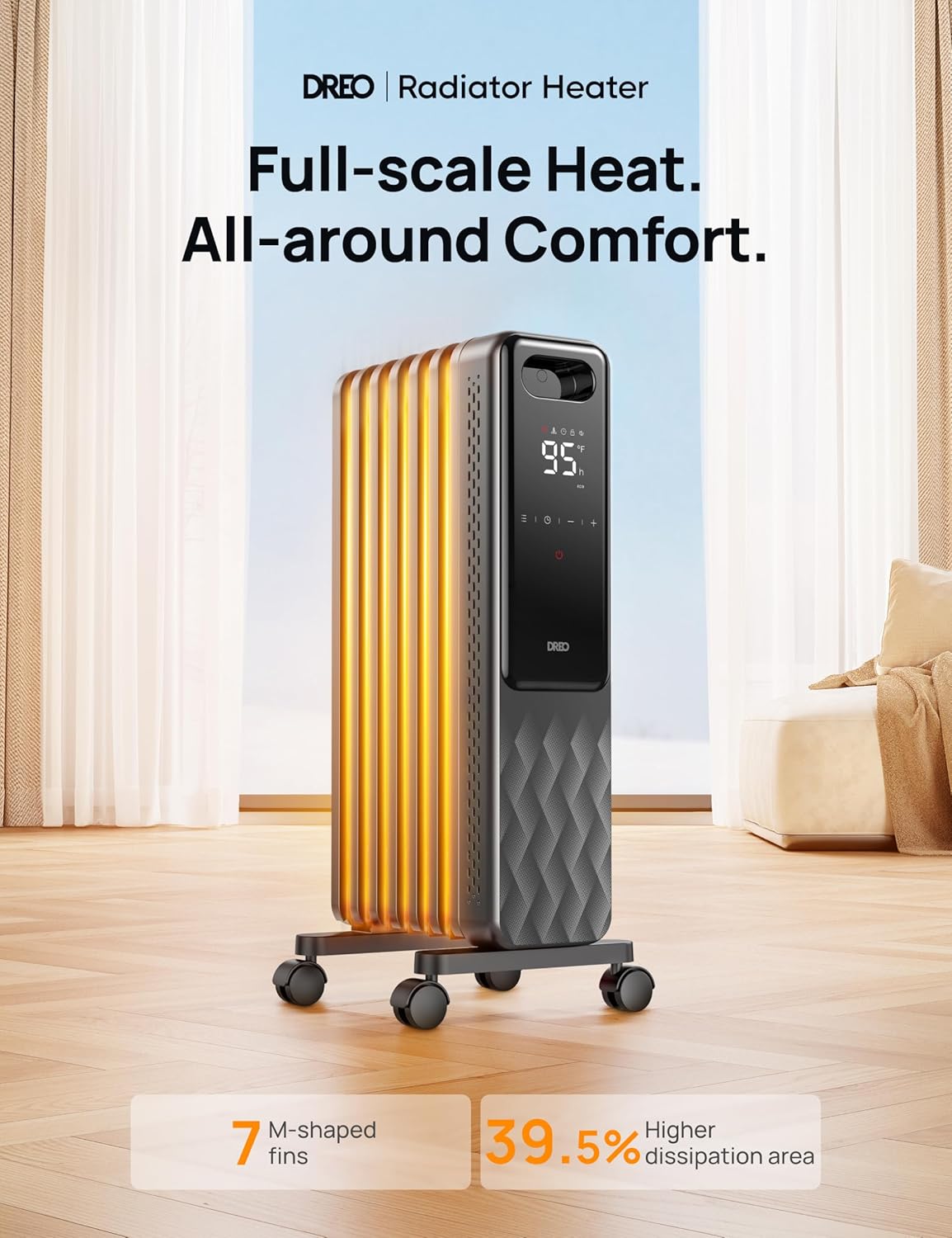 Dreo Oil Filled Radiator Space Heater for Home